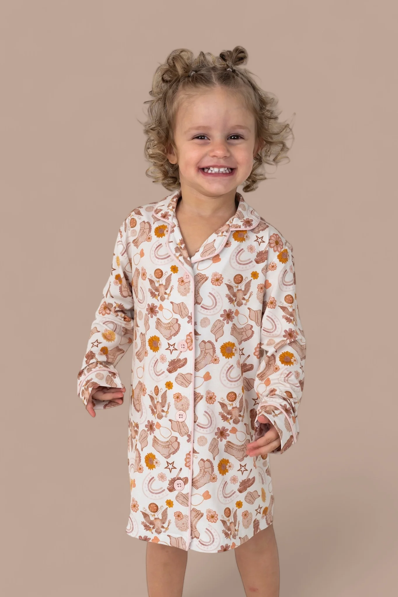 FLOWERS AND BOOTS GIRL'S DREAM GOWN - Image 2