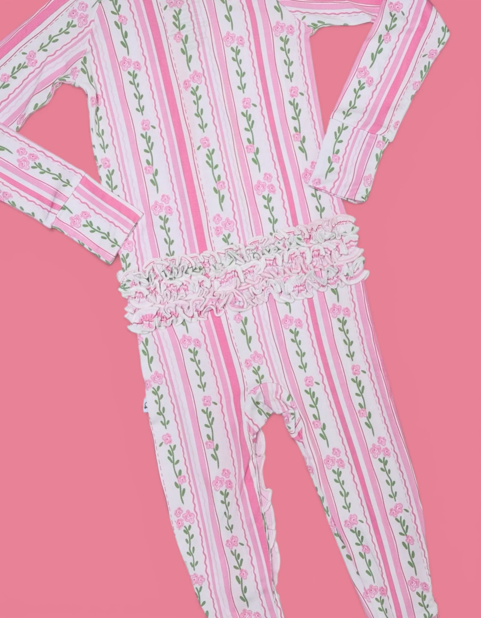 FOREVER FLORAL DREAM RUFFLE ROMPER - Image 4