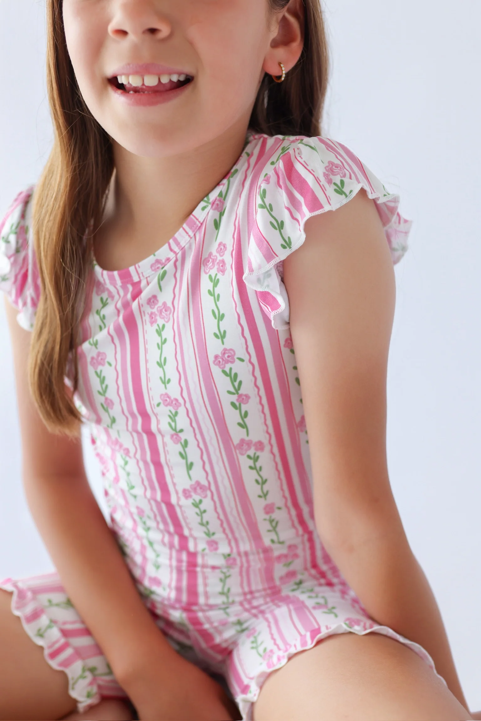 FOREVER FLORAL DREAM RUFFLE SHORT SET - Image 4