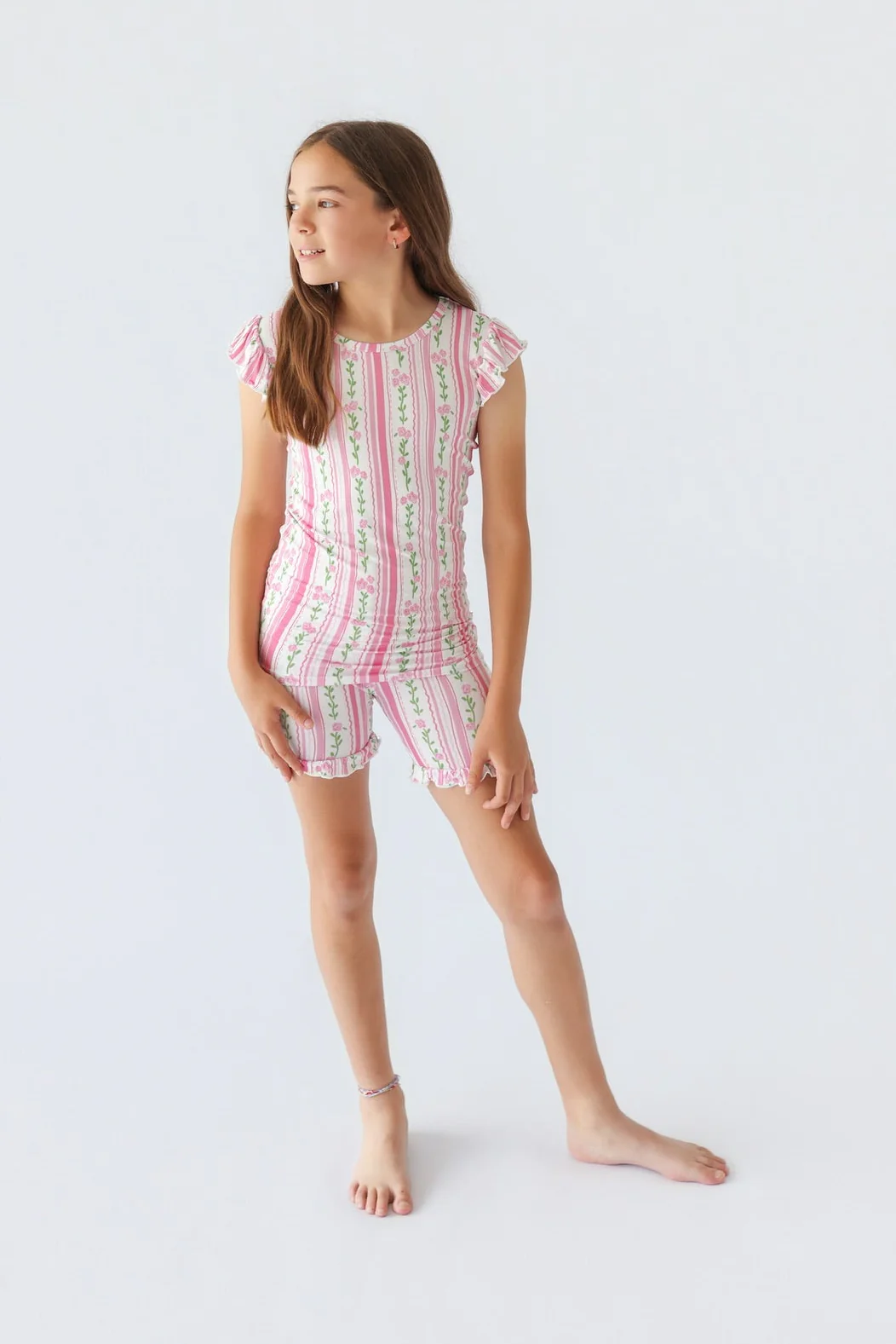 FOREVER FLORAL DREAM RUFFLE SHORT SET - Image 5