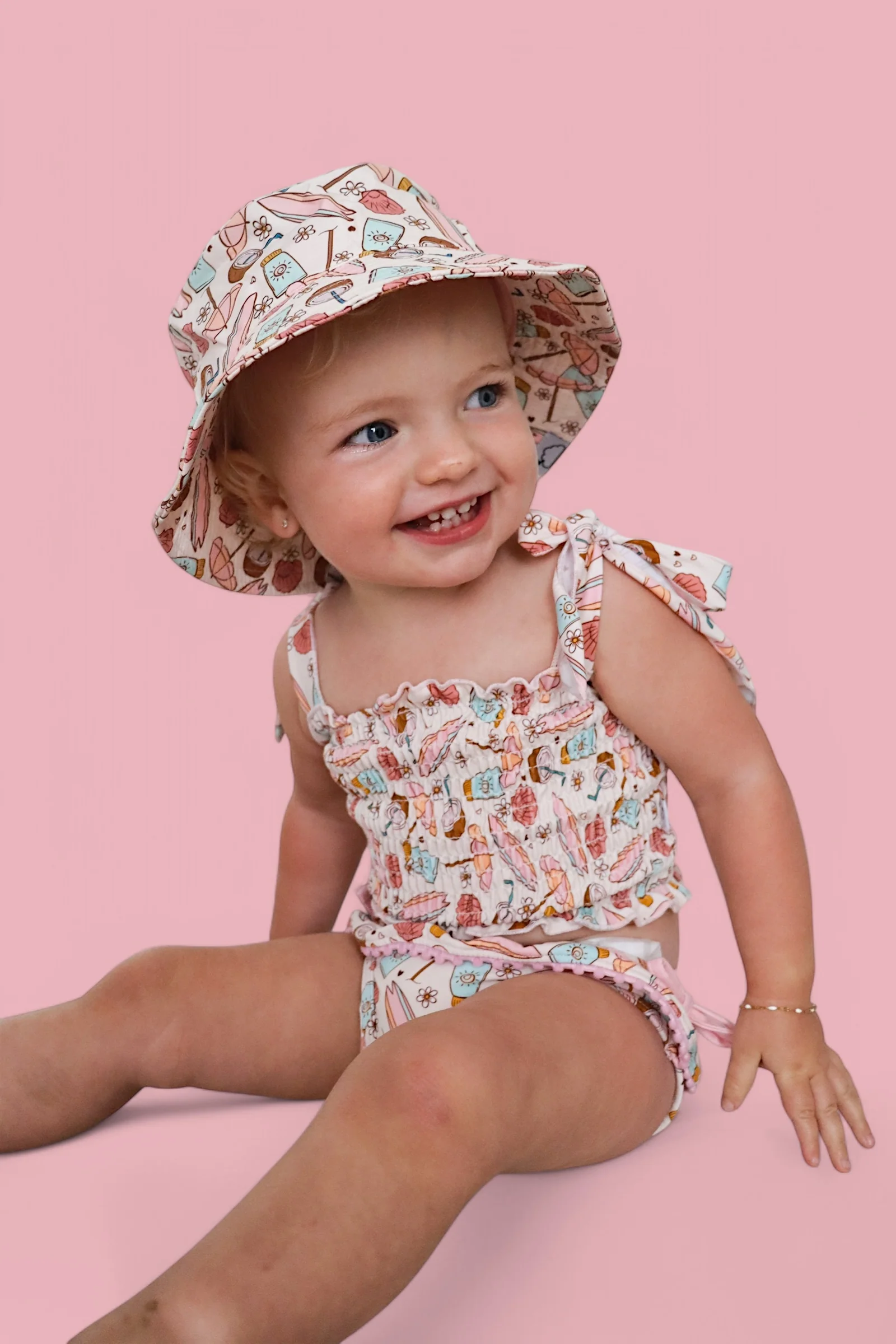 FUN IN THE SUN DREAM SMOCKED TANKINI TWO PIECE SWIM SUIT - Image 18