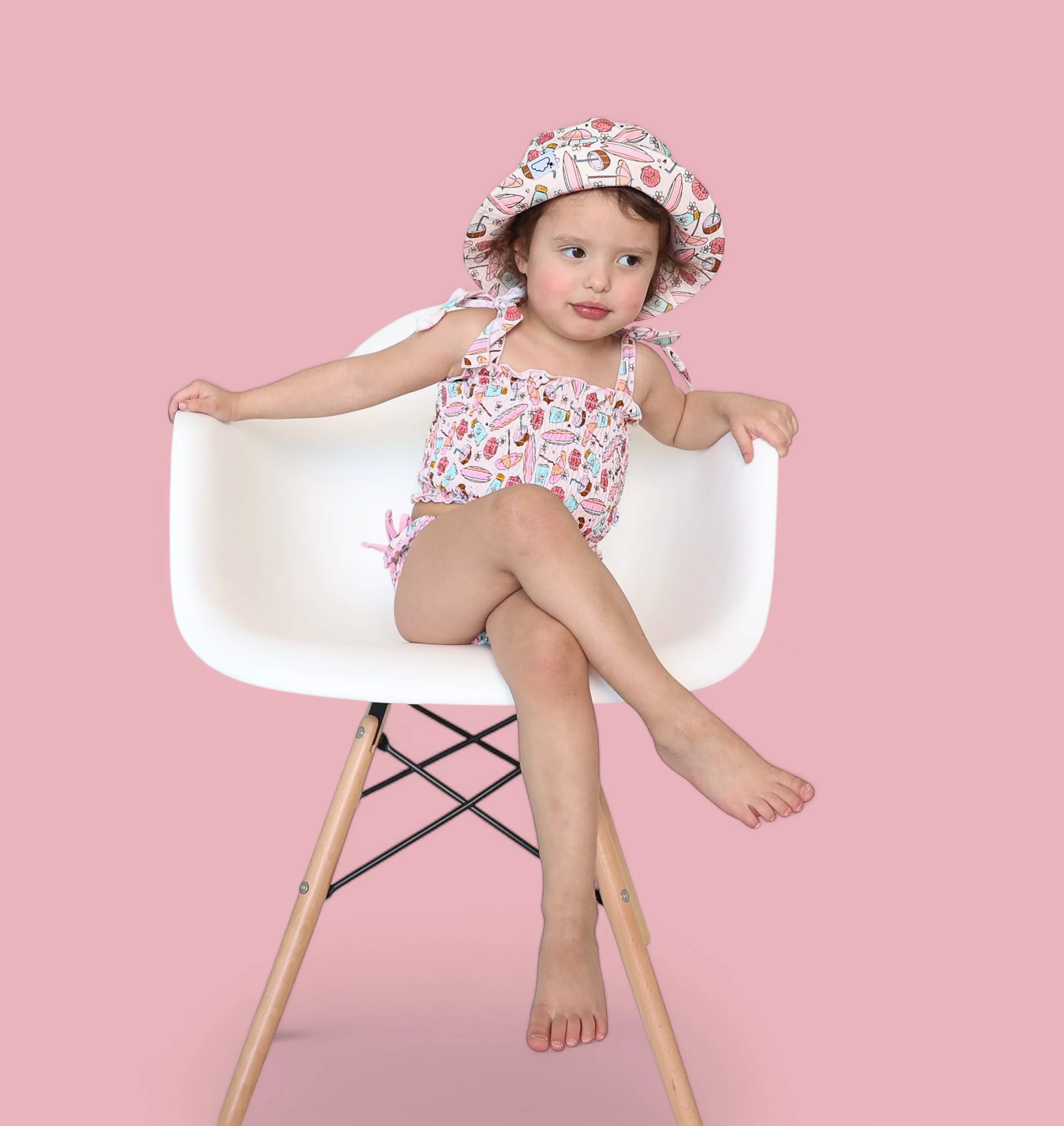 FUN IN THE SUN DREAM SMOCKED TANKINI TWO PIECE SWIM SUIT - Image 4