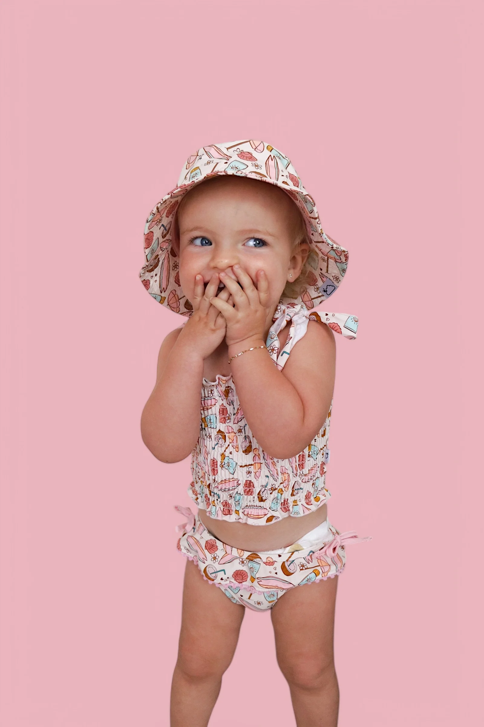 FUN IN THE SUN DREAM SMOCKED TANKINI TWO PIECE SWIM SUIT - Image 7