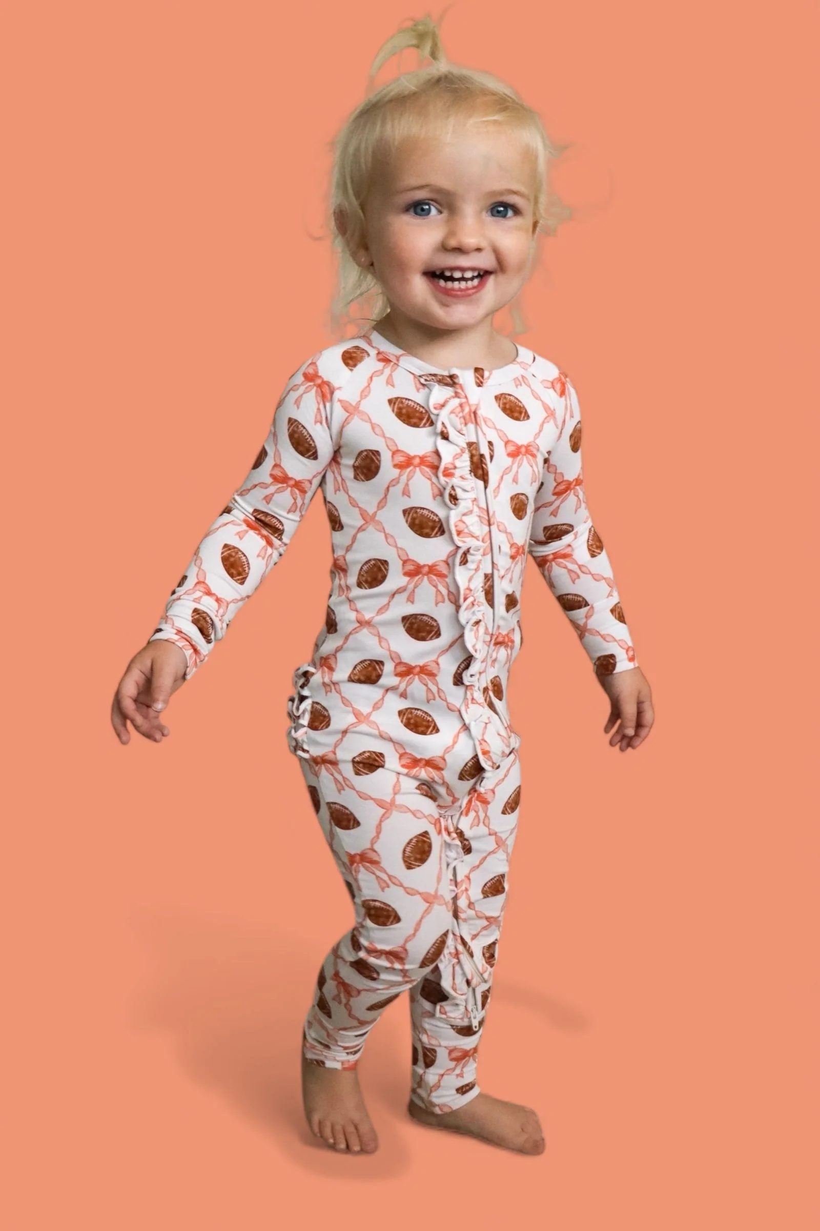 GAME DAY GLAM DREAM RUFFLE ROMPER
