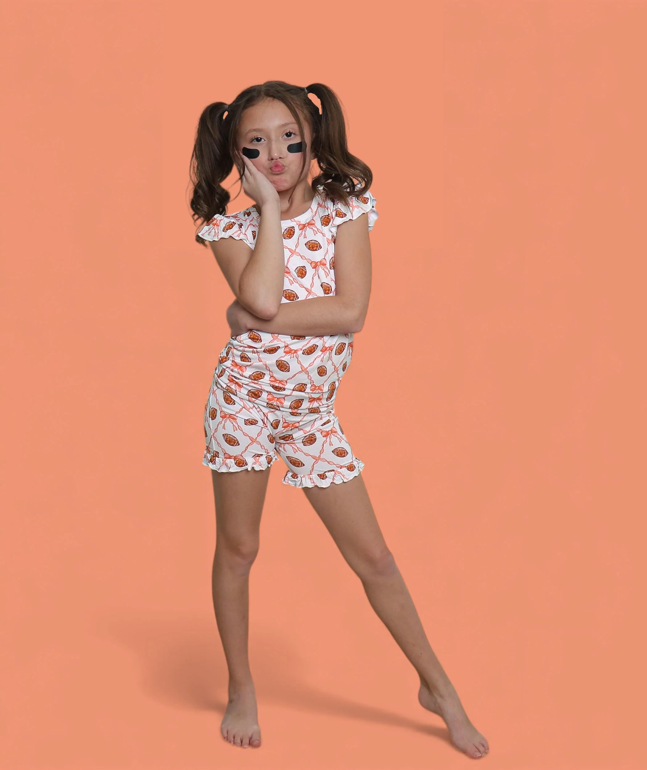GAME DAY GLAM DREAM RUFFLE SHORT SET - Image 11