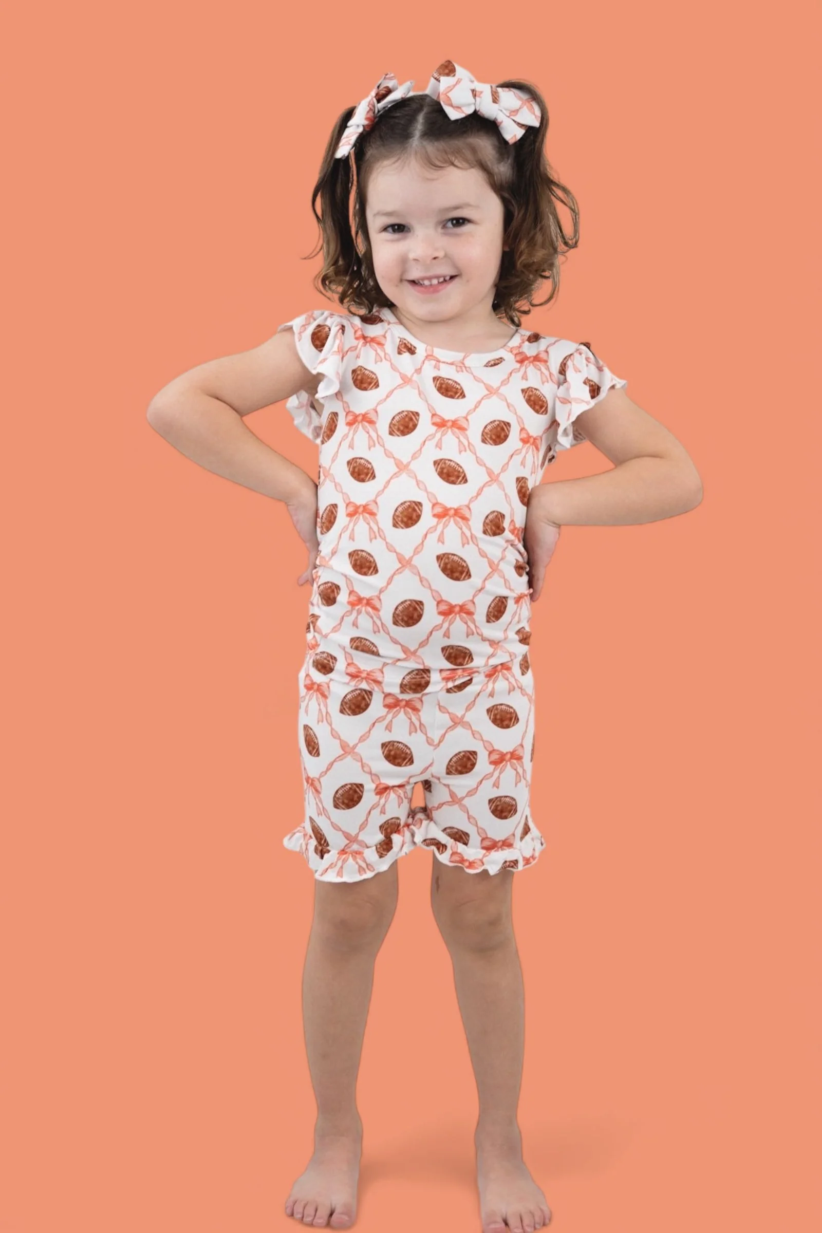 GAME DAY GLAM DREAM RUFFLE SHORT SET - Image 14