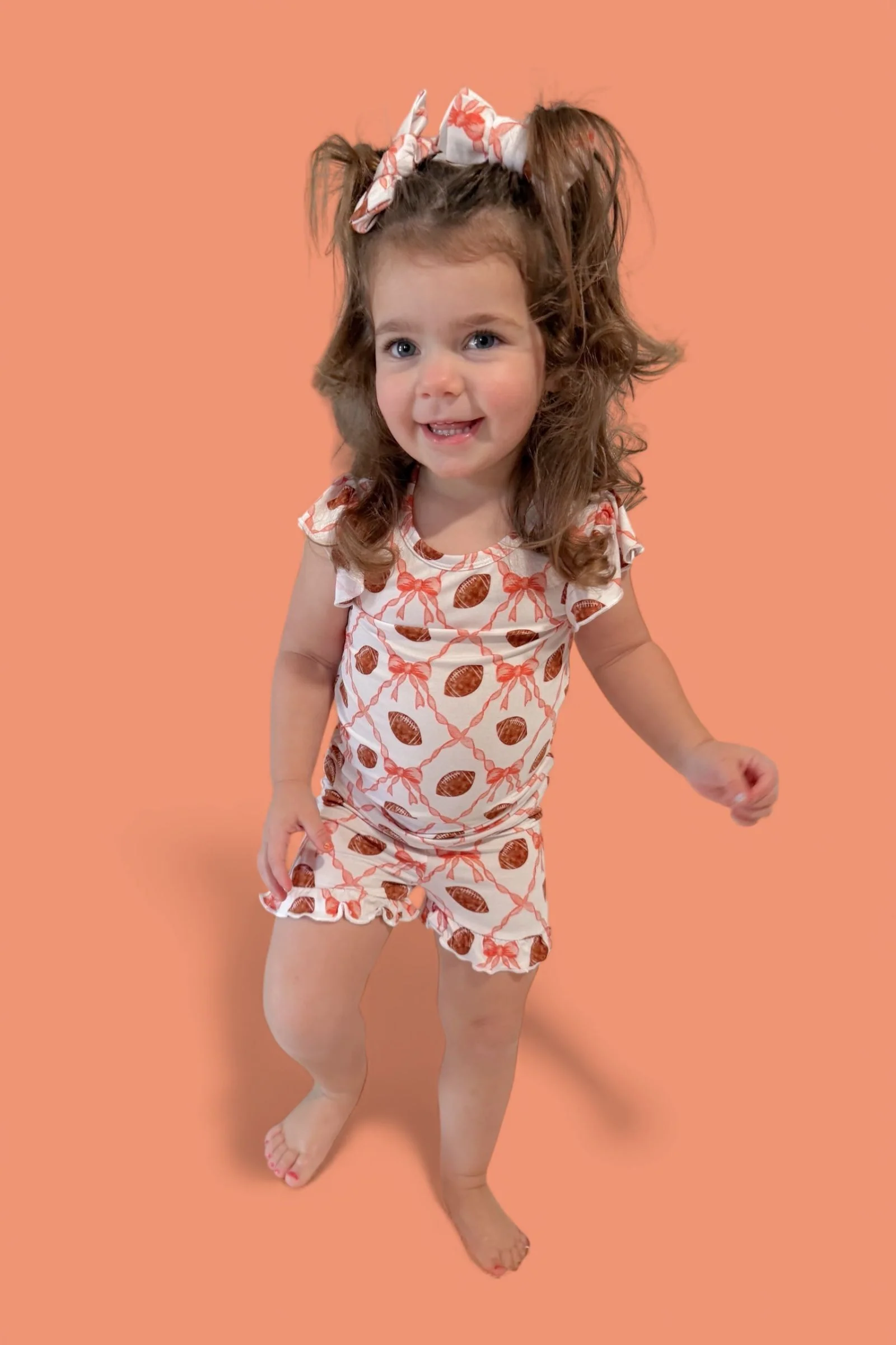 GAME DAY GLAM DREAM RUFFLE SHORT SET - Image 4