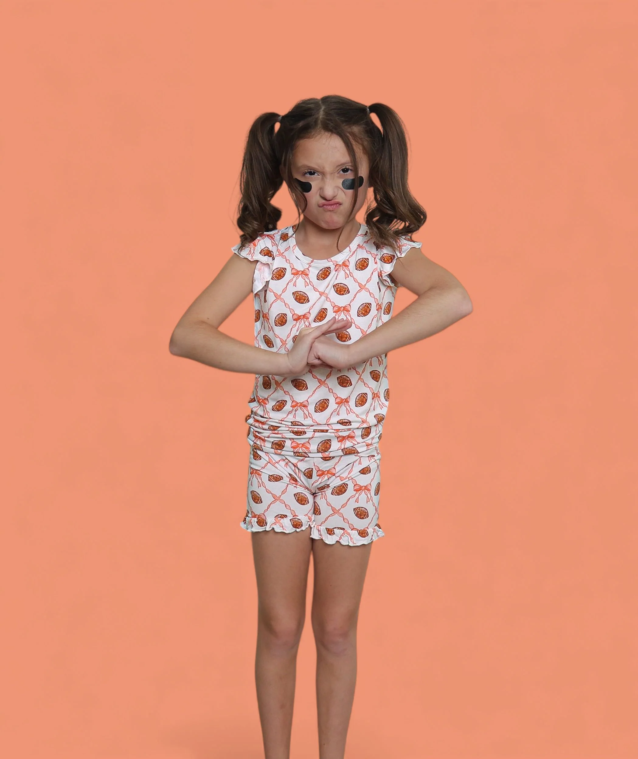 GAME DAY GLAM DREAM RUFFLE SHORT SET - Image 6