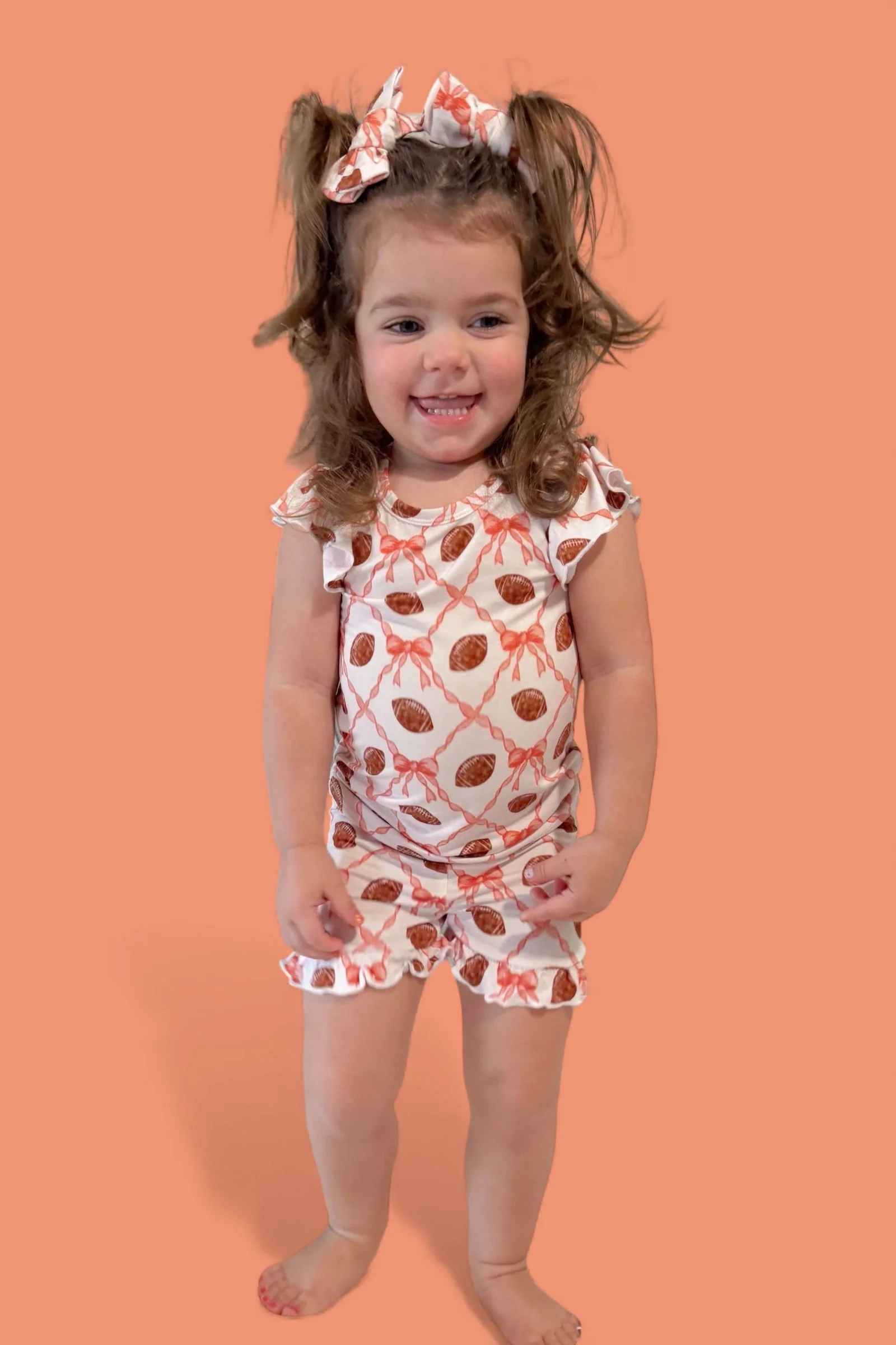 GAME DAY GLAM DREAM RUFFLE SHORT SET - Image 7