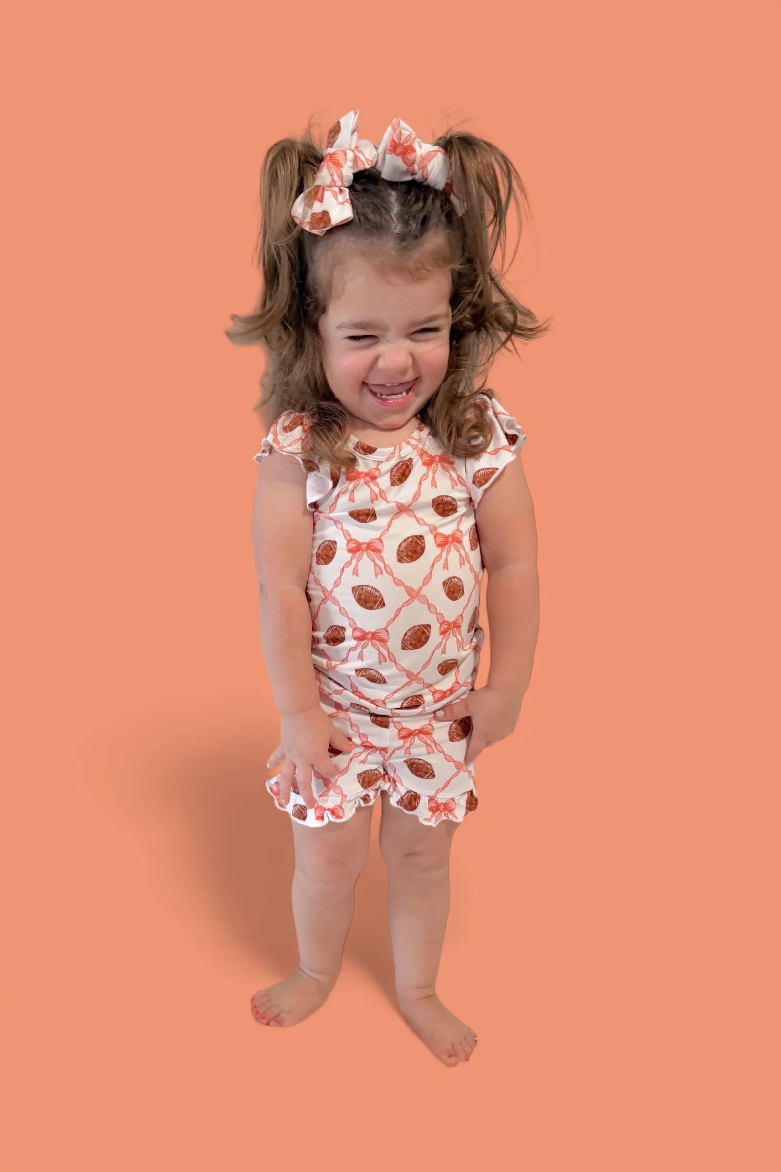 GAME DAY GLAM DREAM RUFFLE SHORT SET - Image 9