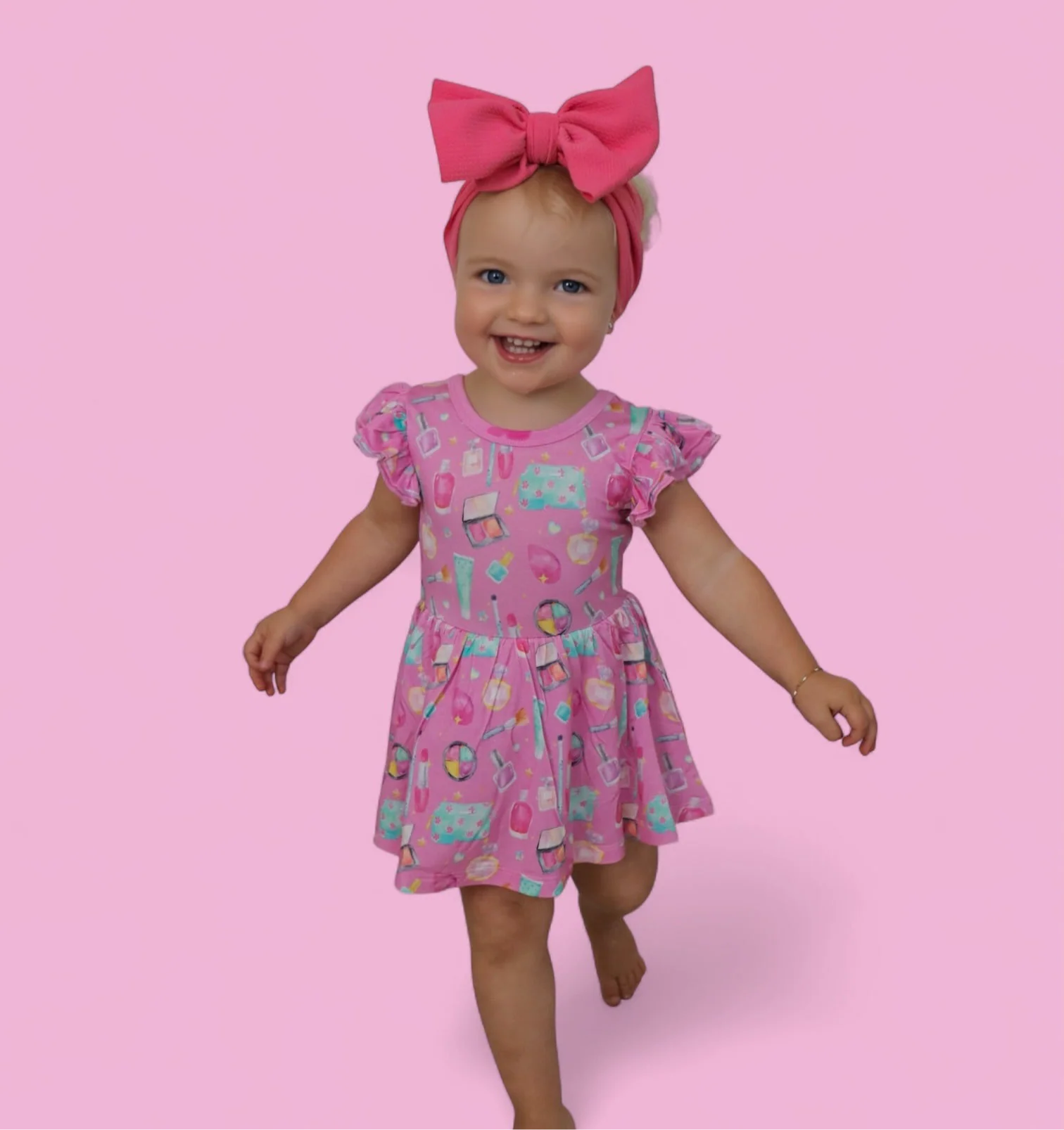 GLAMOUR MAGIC DREAM RUFFLED CAP SLEEVE BODYSUIT DRESS - Image 12