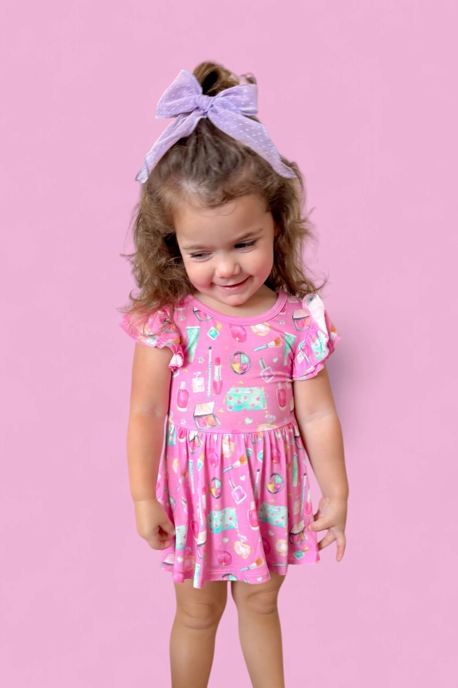 GLAMOUR MAGIC DREAM RUFFLED CAP SLEEVE BODYSUIT DRESS - Image 9