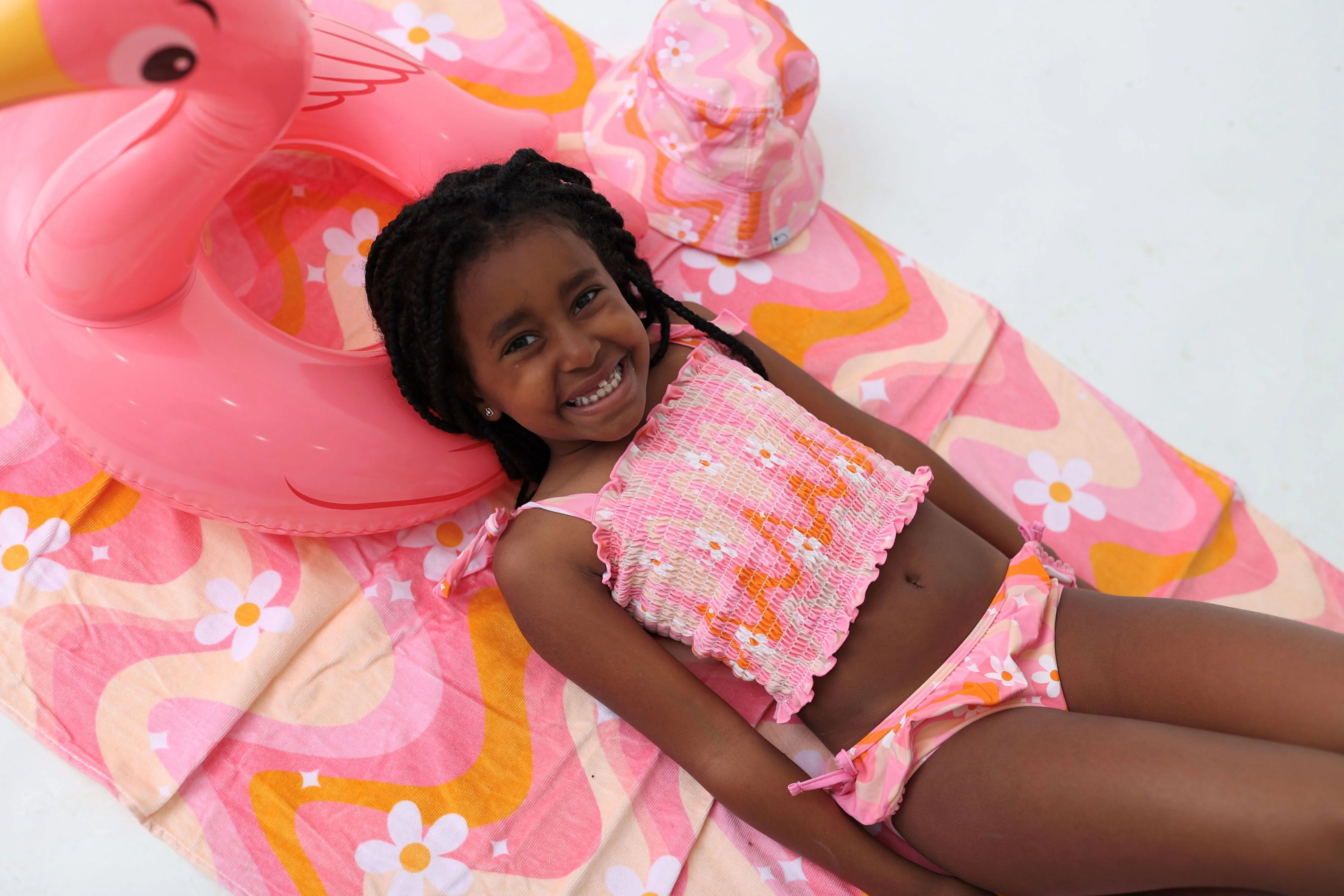 GROOVY FLORAL DREAM TANKINI TWO PIECE SWIM SUIT - Image 7