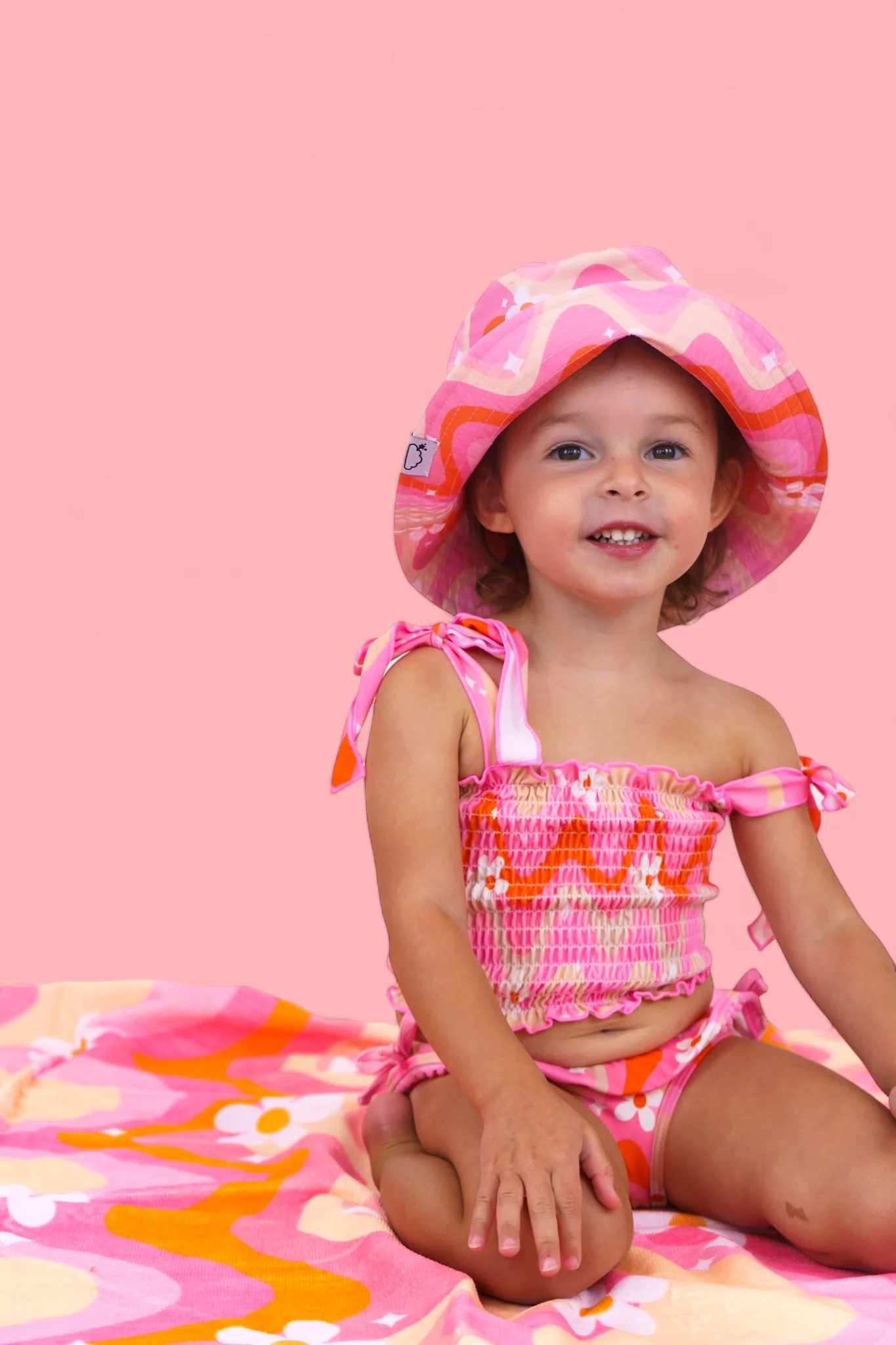 GROOVY FLORAL DREAM TANKINI TWO PIECE SWIM SUIT - Image 9
