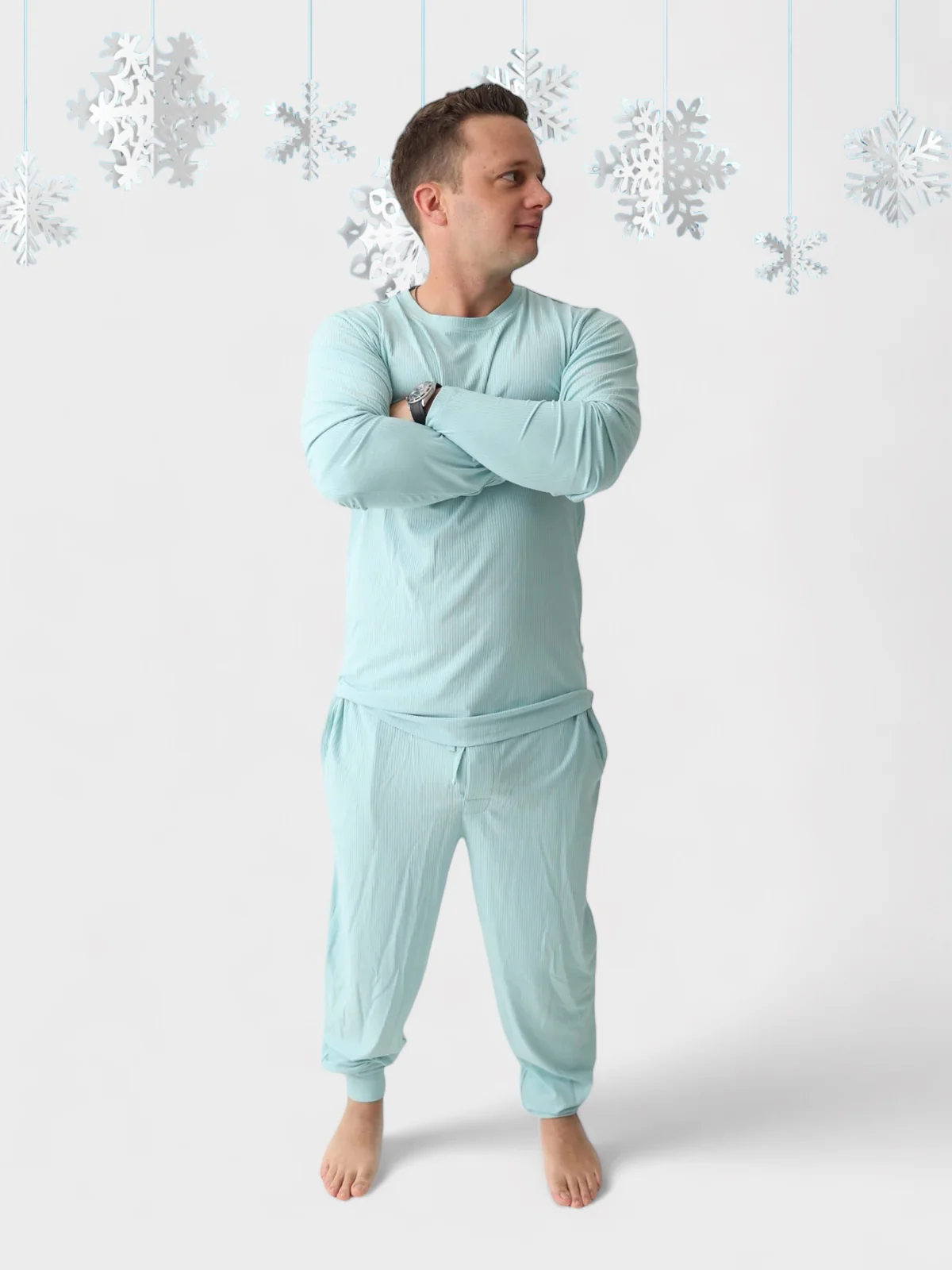 HAZY BLUE RIB MEN'S DREAM JOGGER PANT - Image 3