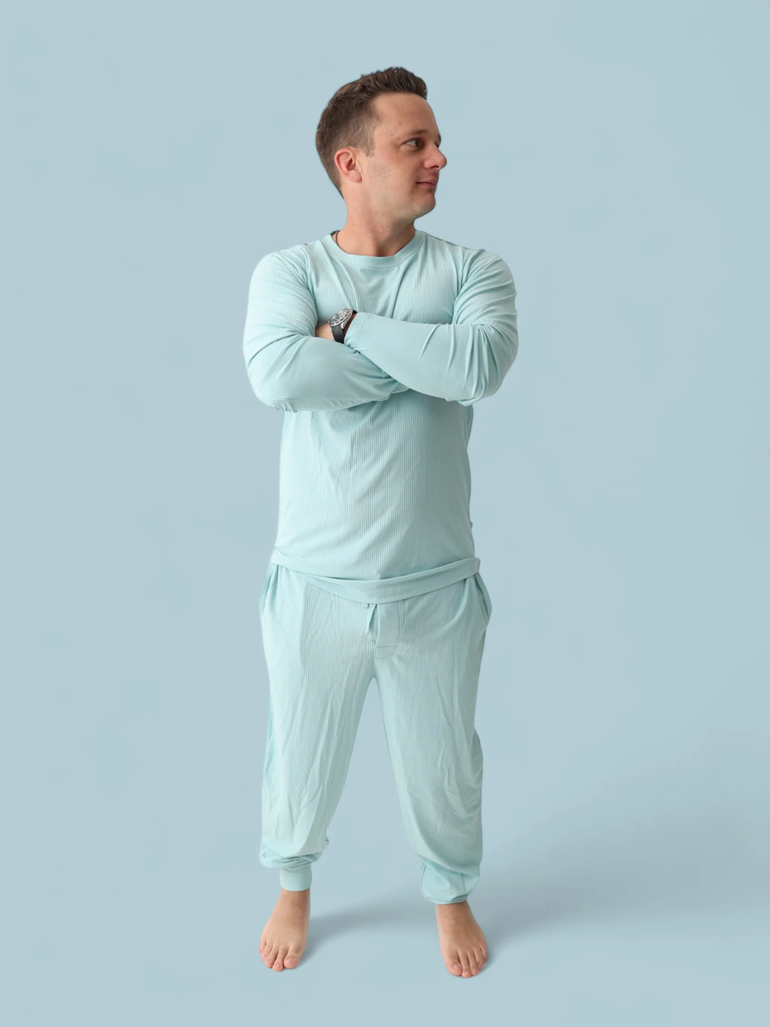 HAZY BLUE RIB MEN'S DREAM JOGGER PANT - Image 7