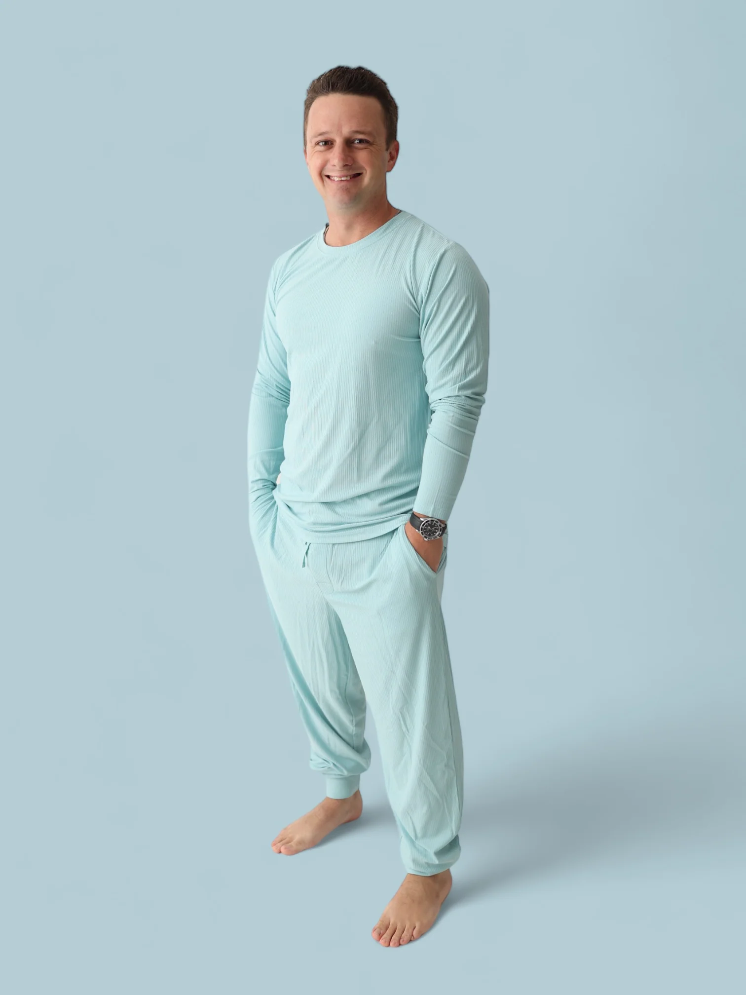 HAZY BLUE RIB DREAM MEN'S TOP - Image 6