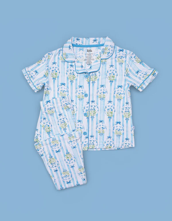 HEIRLOOM BLUE BLOOMS DREAM GIRL'S FLARE SET - Image 2