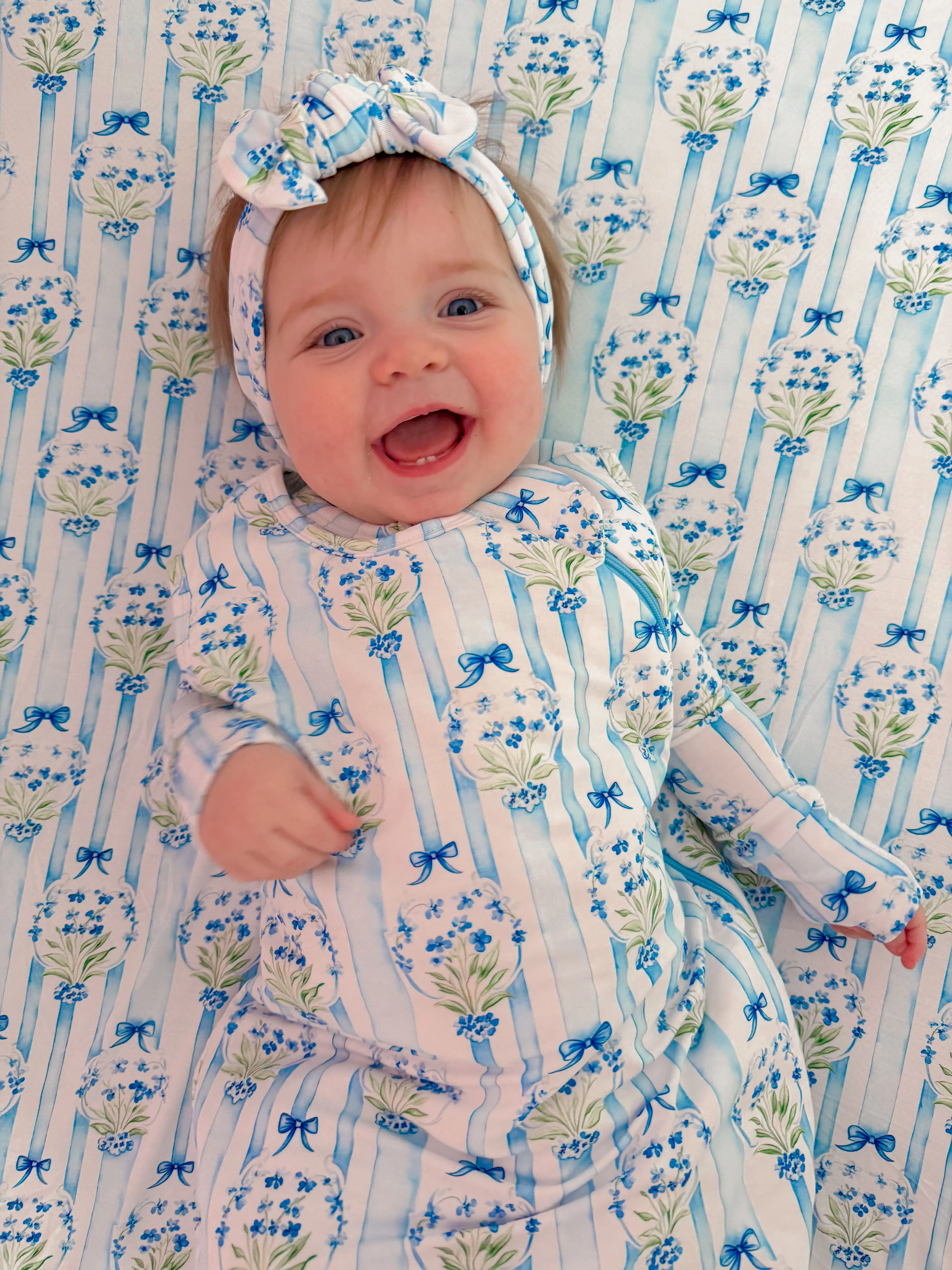 HEIRLOOM BLUE BLOOMS DREAM SLEEP SACK - Image 4