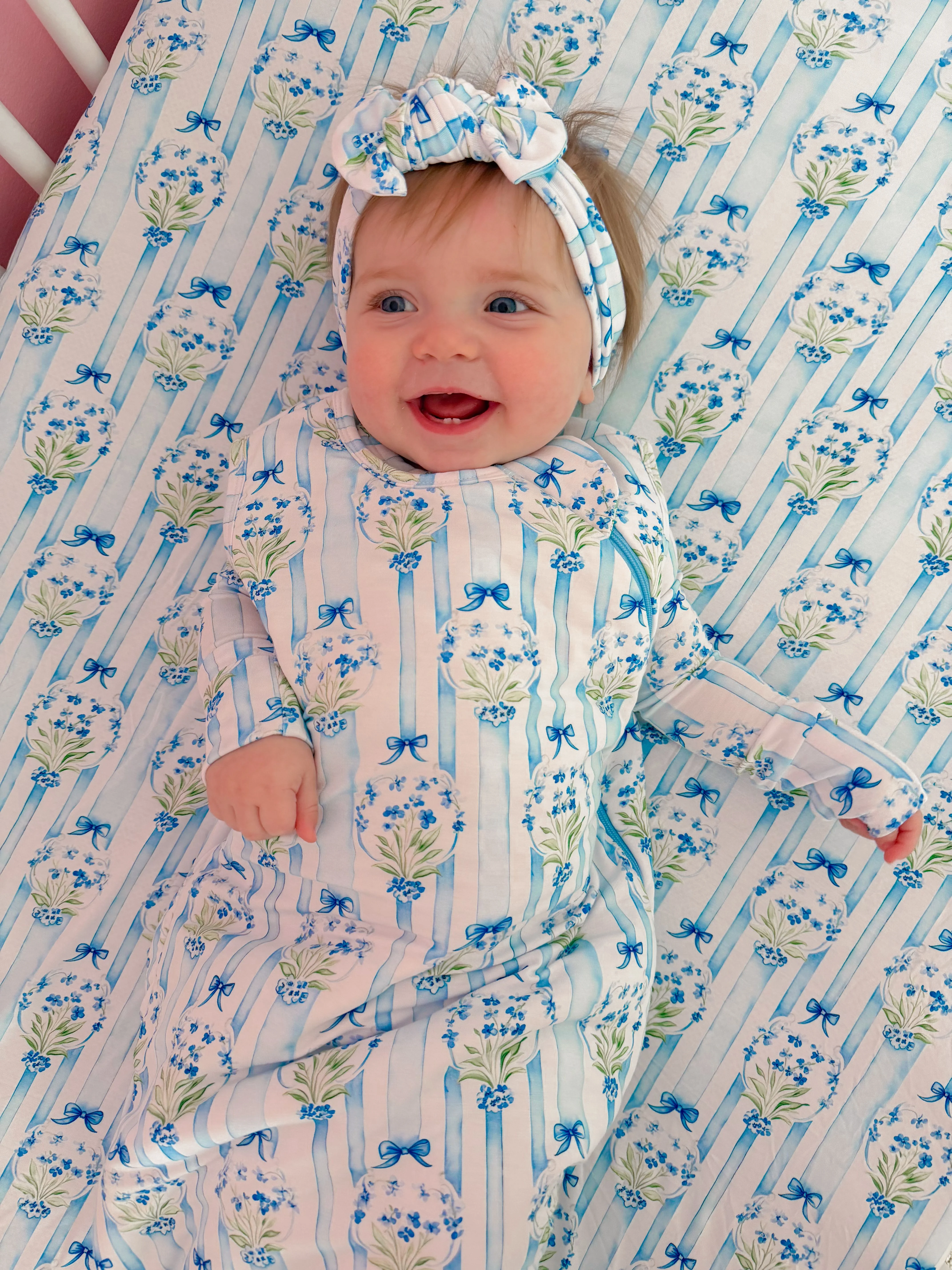 HEIRLOOM BLUE BLOOMS DREAM SLEEP SACK - Image 6