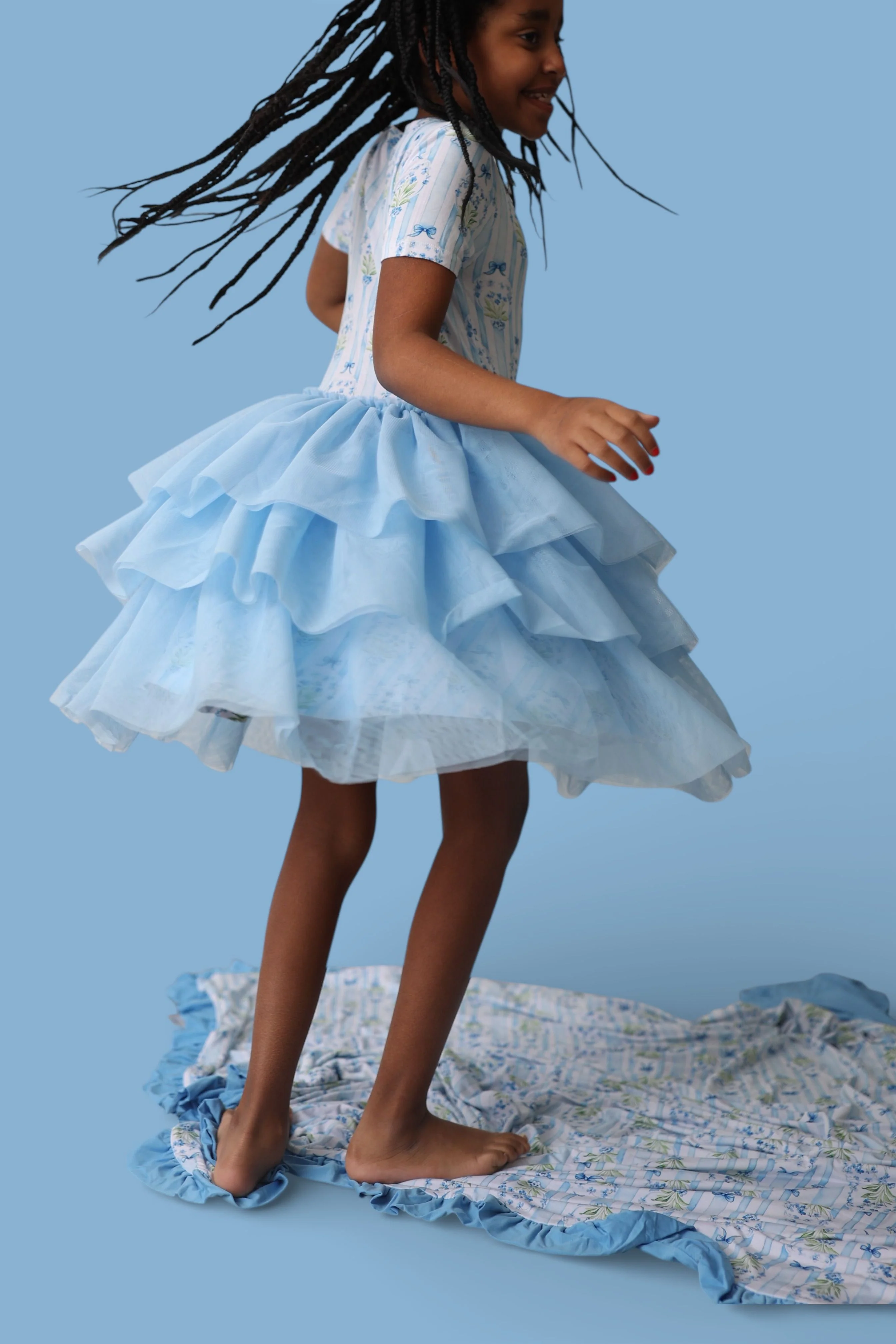 HEIRLOOM BLUE BLOOMS DREAM TUTU DRESS - Image 11