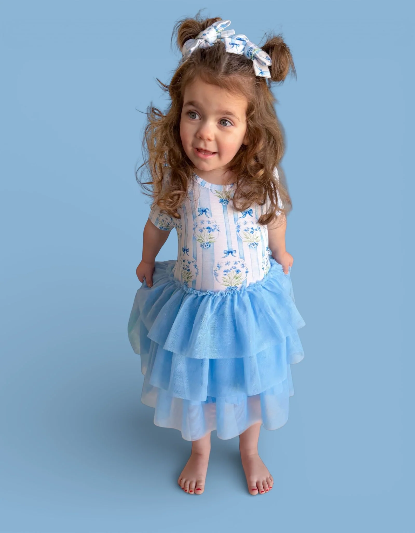 HEIRLOOM BLUE BLOOMS DREAM TUTU DRESS - Image 12