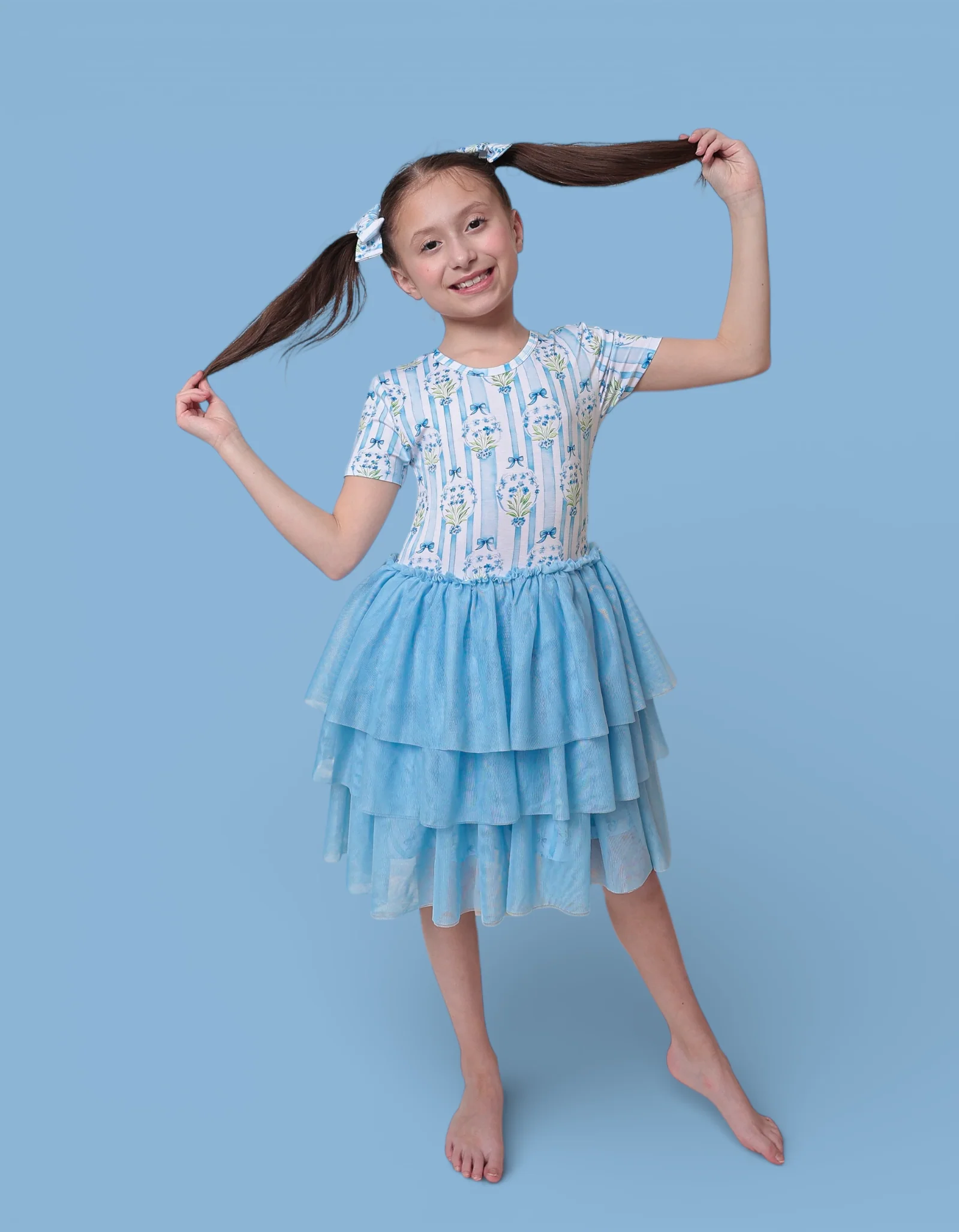 HEIRLOOM BLUE BLOOMS DREAM TUTU DRESS - Image 3