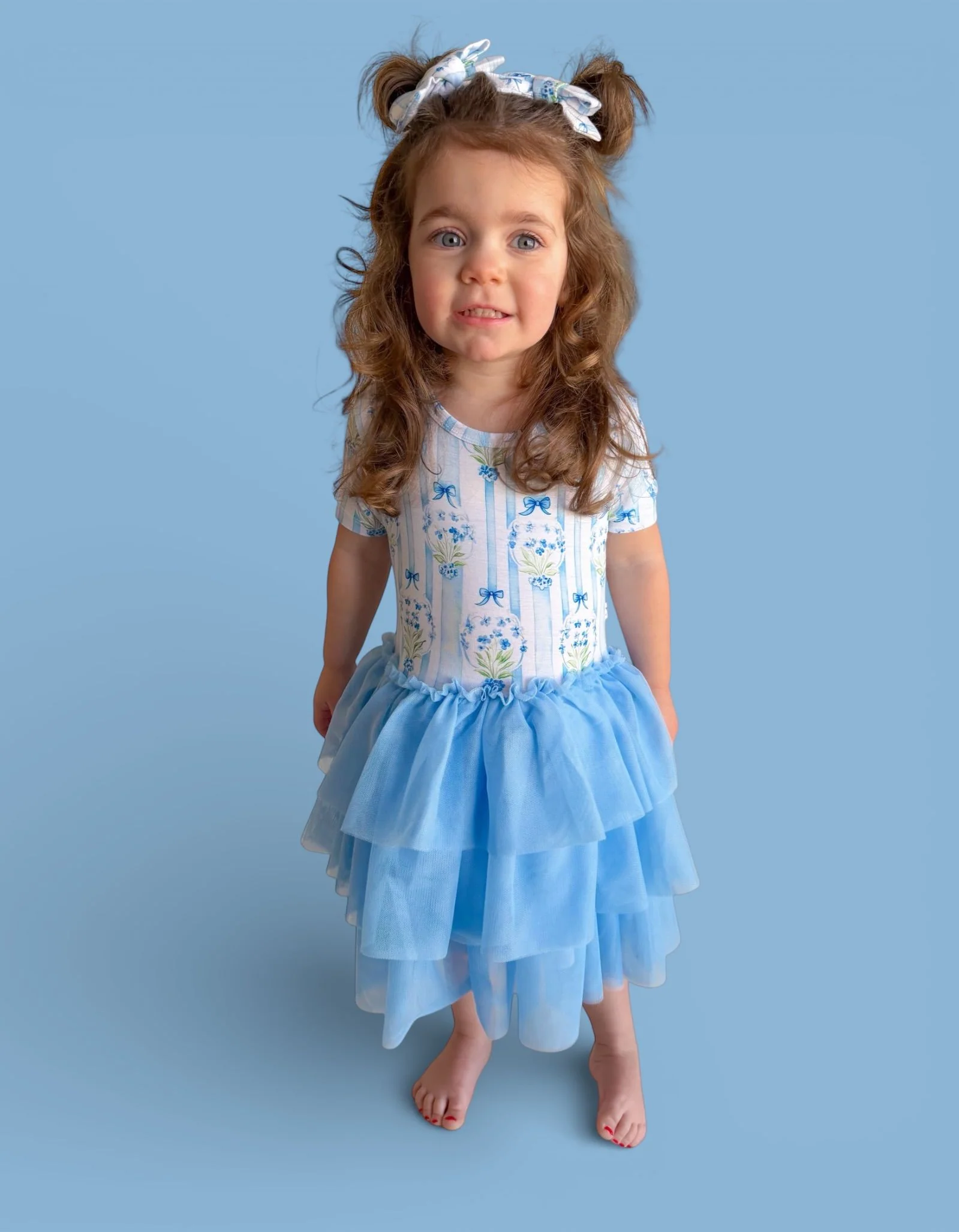 HEIRLOOM BLUE BLOOMS DREAM TUTU DRESS - Image 5