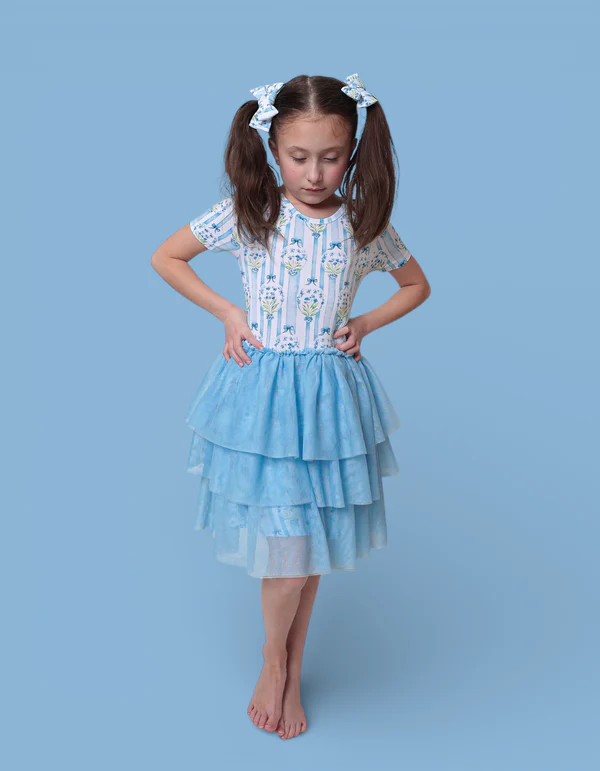 HEIRLOOM BLUE BLOOMS DREAM TUTU DRESS - Image 6