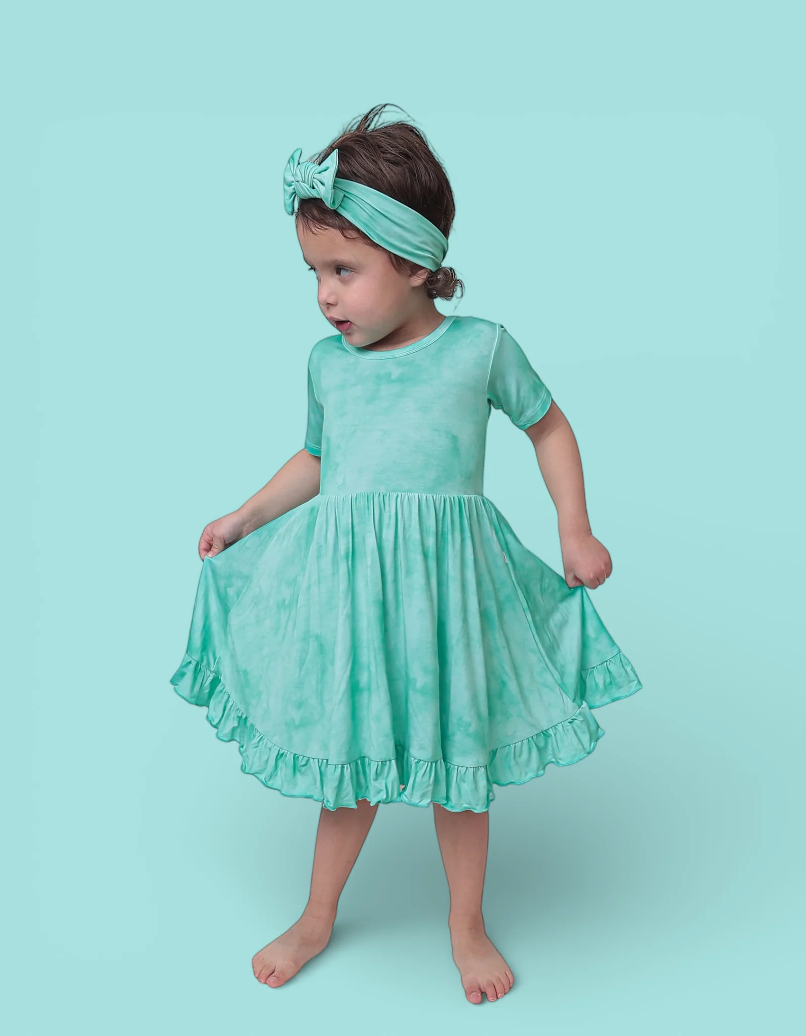 JADE MIST DREAM RUFFLE DRESS - Image 15
