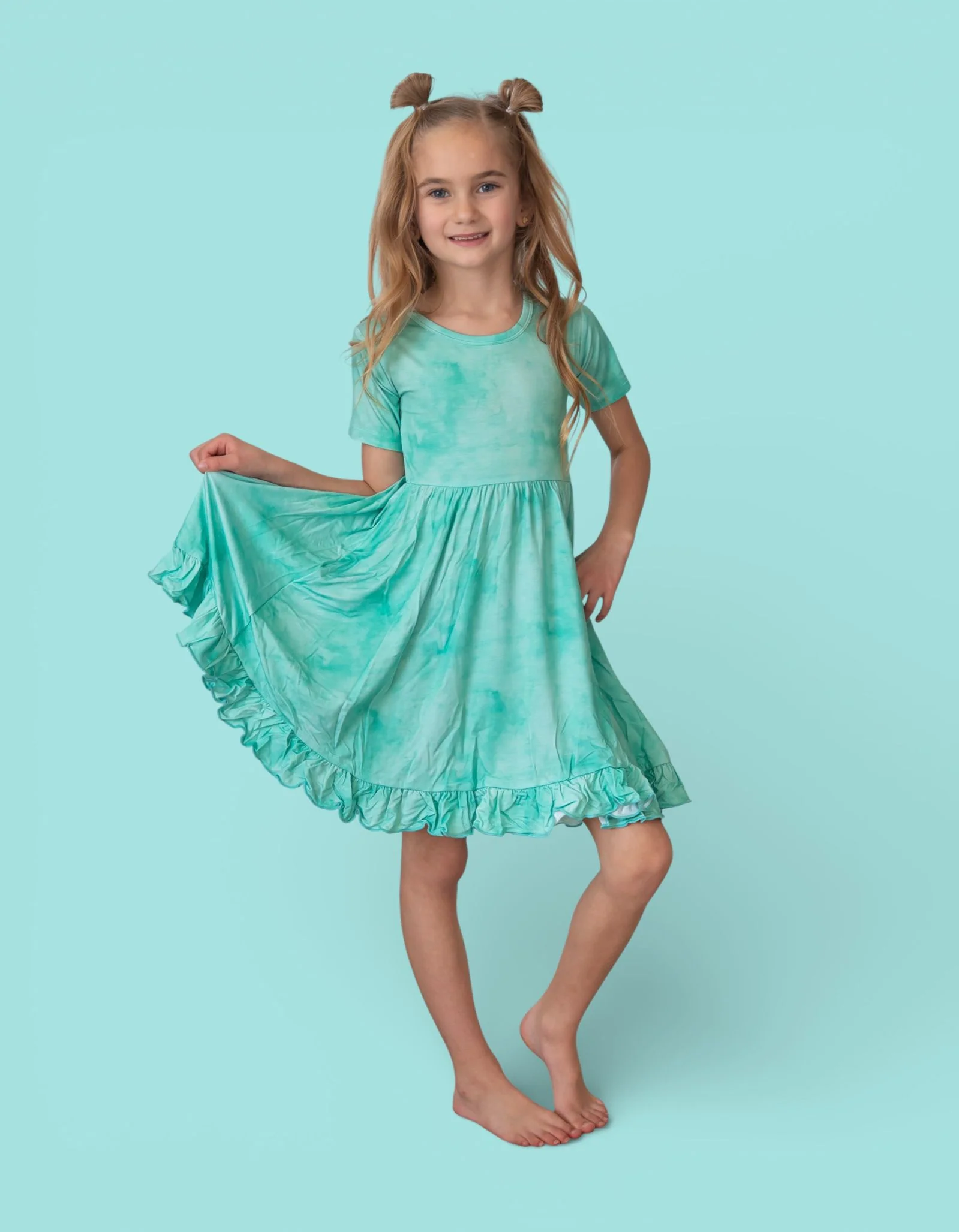 JADE MIST DREAM RUFFLE DRESS - Image 3