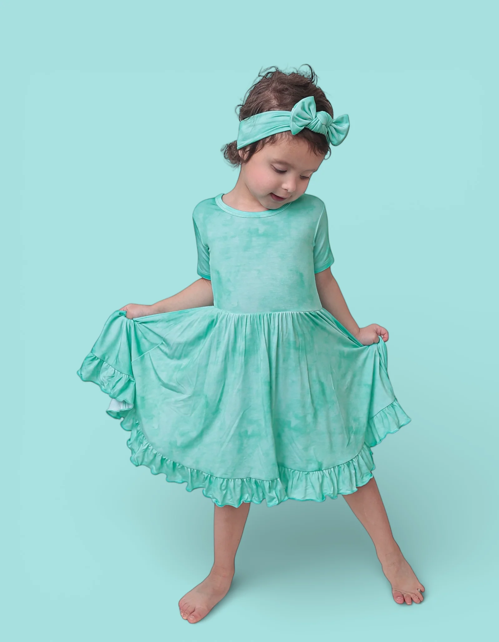 JADE MIST DREAM RUFFLE DRESS - Image 6