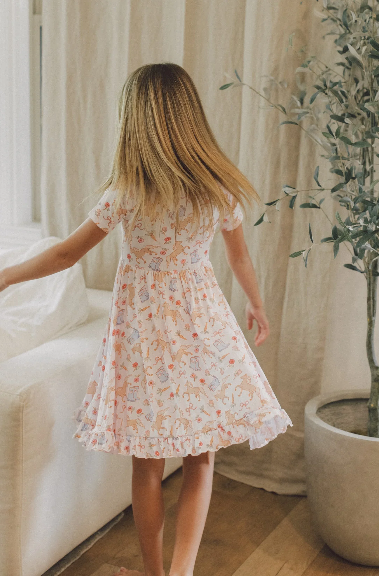 KINSLEY'S BLOOM & BOOTS DREAM RUFFLE DRESS