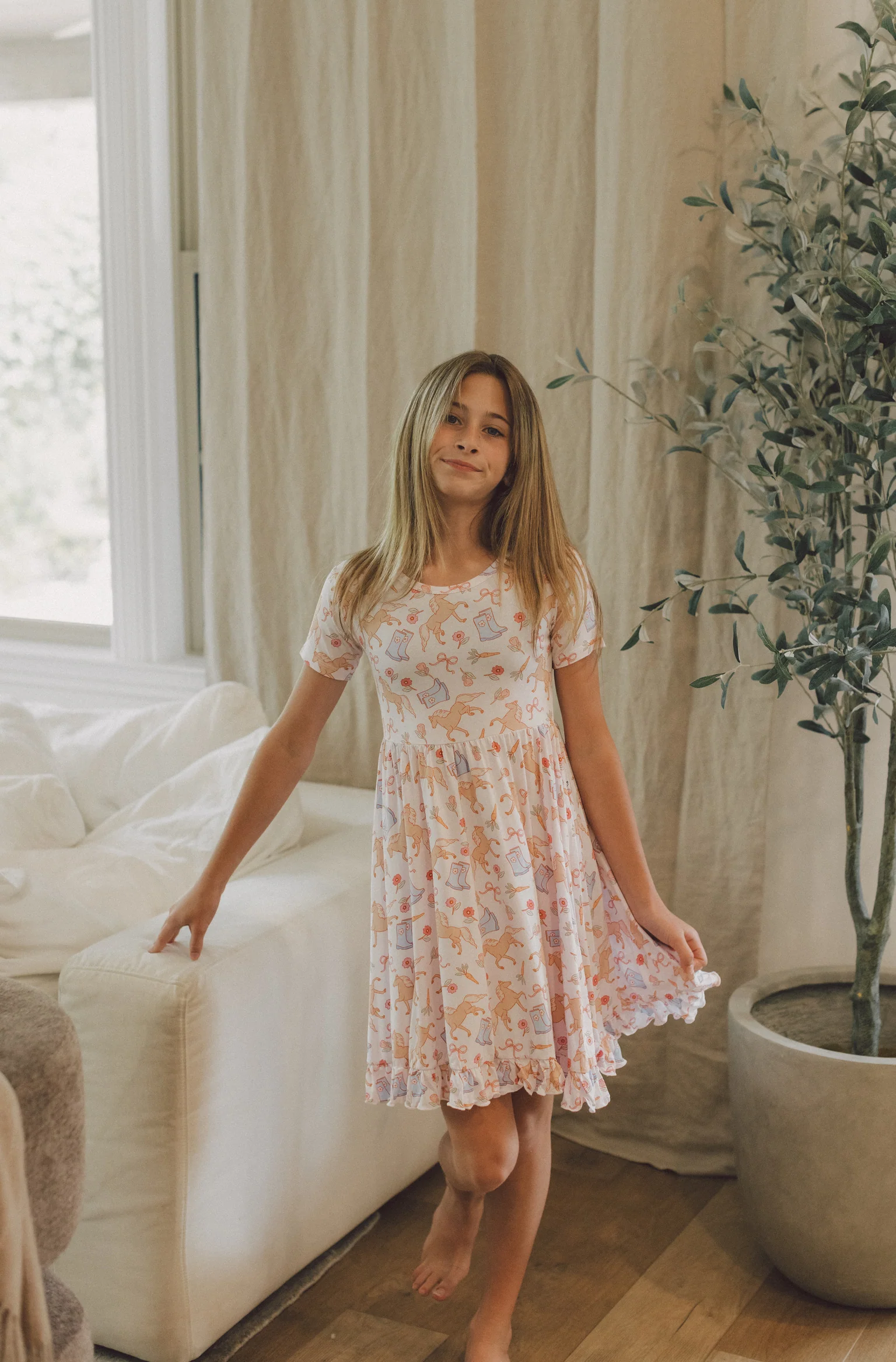 KINSLEY'S BLOOM & BOOTS DREAM RUFFLE DRESS - Image 3