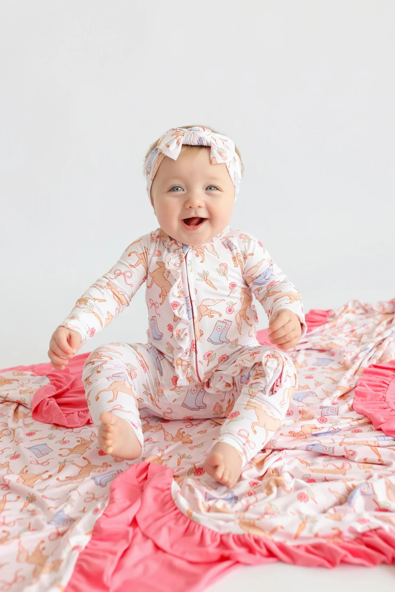 KINSLEY'S BLOOM & BOOTS DREAM RUFFLE ROMPER - Image 11