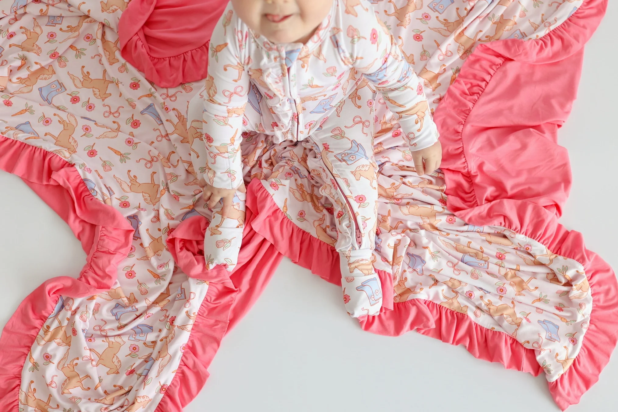 KINSLEY'S BLOOM & BOOTS DREAM RUFFLE ROMPER - Image 13