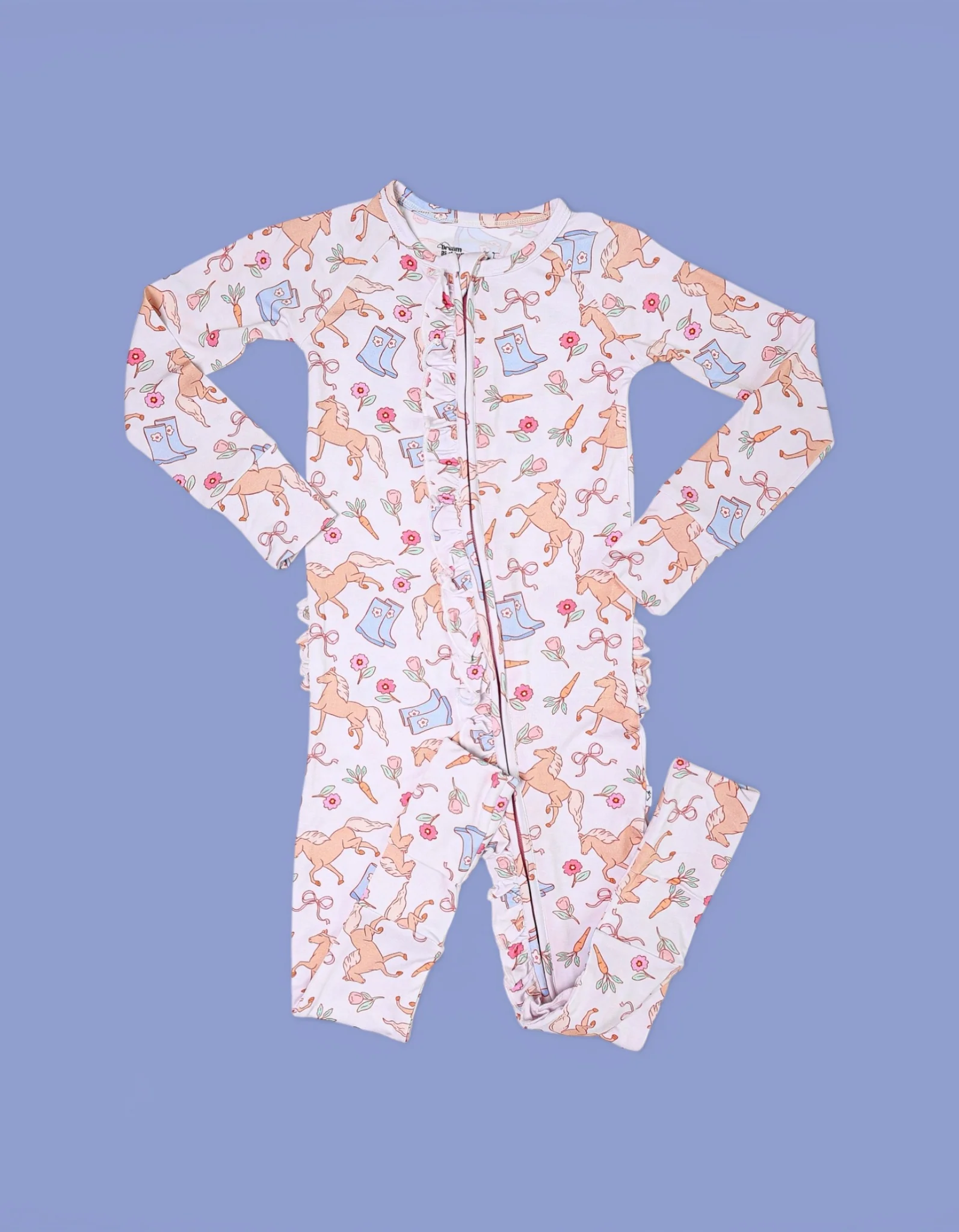 KINSLEY'S BLOOM & BOOTS DREAM RUFFLE ROMPER - Image 2