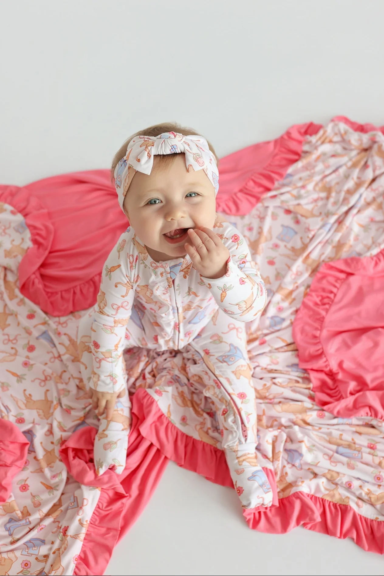 KINSLEY'S BLOOM & BOOTS DREAM RUFFLE ROMPER - Image 5