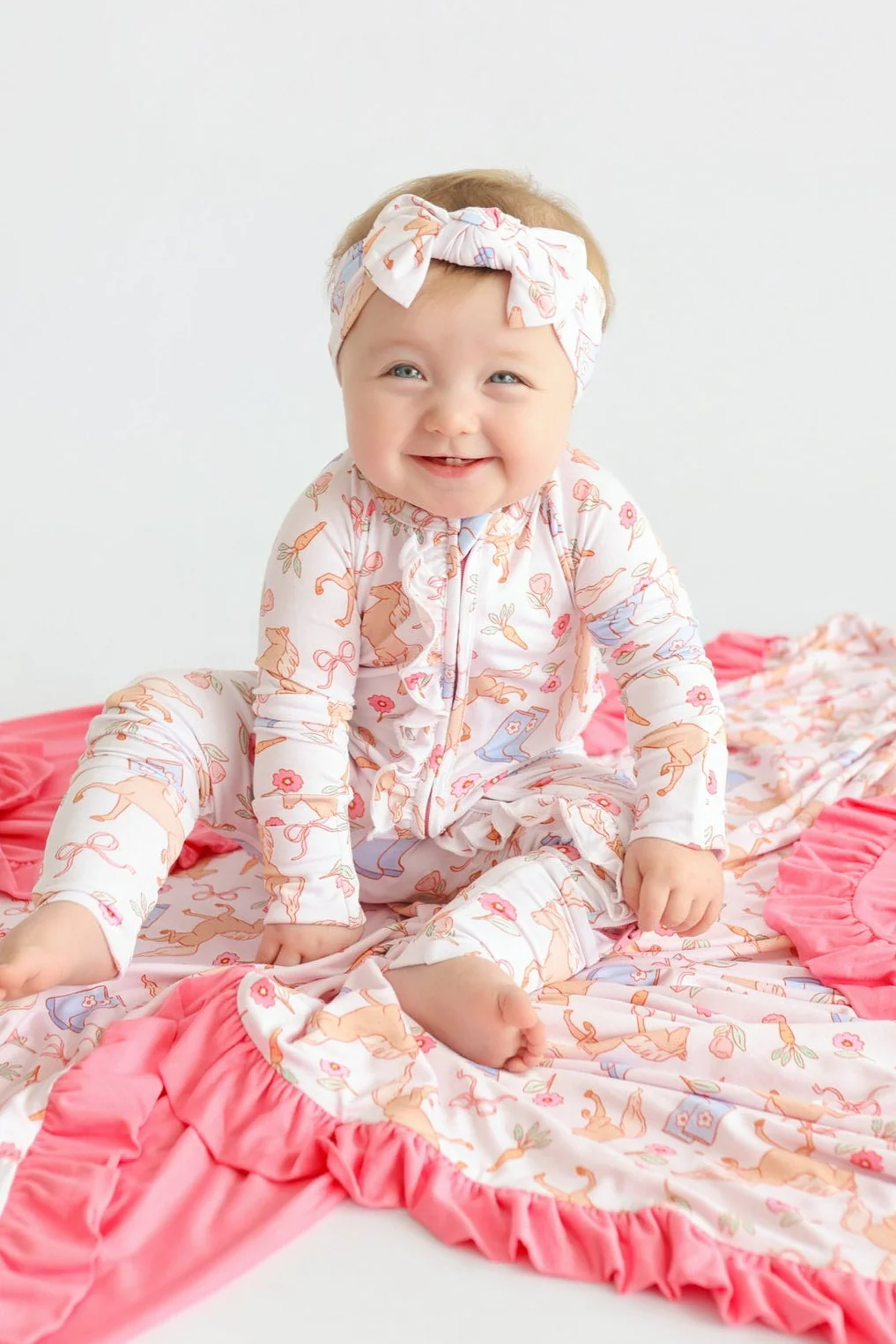 KINSLEY'S BLOOM & BOOTS DREAM RUFFLE ROMPER - Image 6