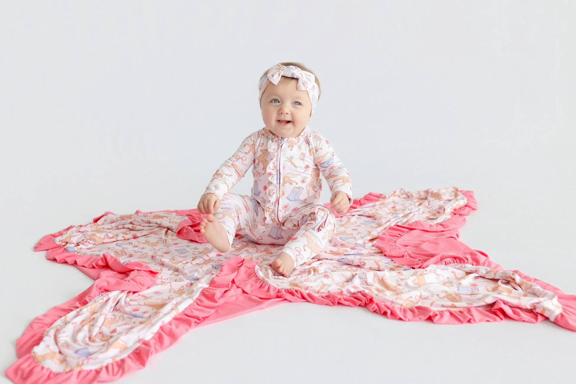 KINSLEY'S BLOOM & BOOTS DREAM RUFFLE ROMPER - Image 8