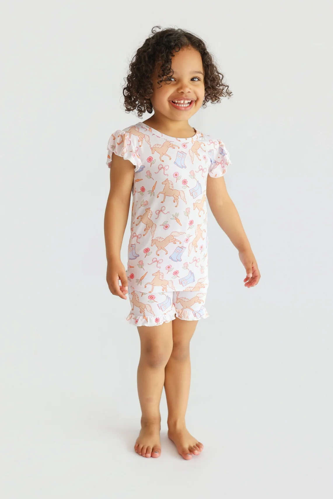 KINSLEY'S BLOOM & BOOTS DREAM RUFFLE SHORT SET - Image 10