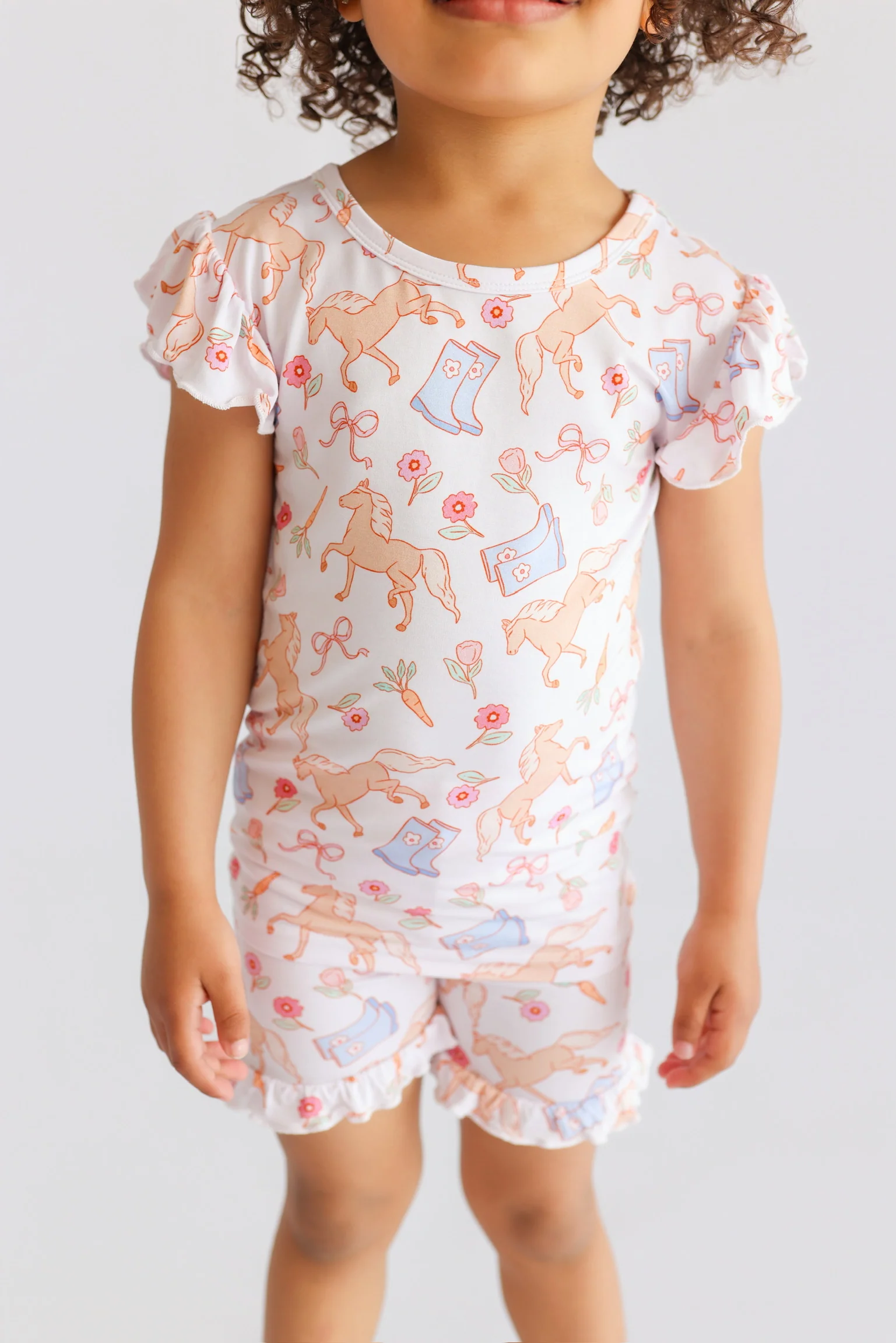 KINSLEY'S BLOOM & BOOTS DREAM RUFFLE SHORT SET - Image 7