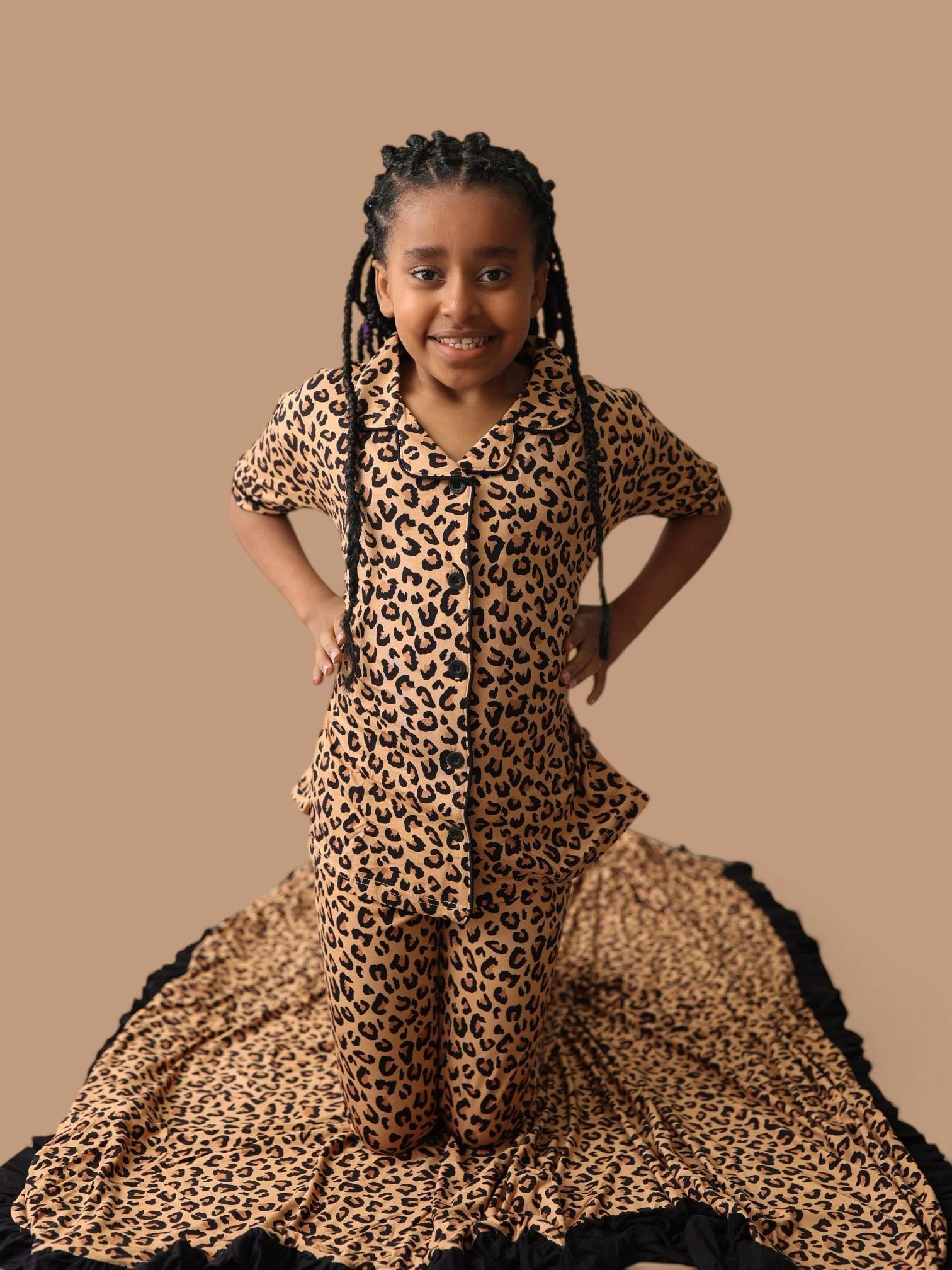 LEOPARD DREAM GIRL'S FLARE SET - Image 10