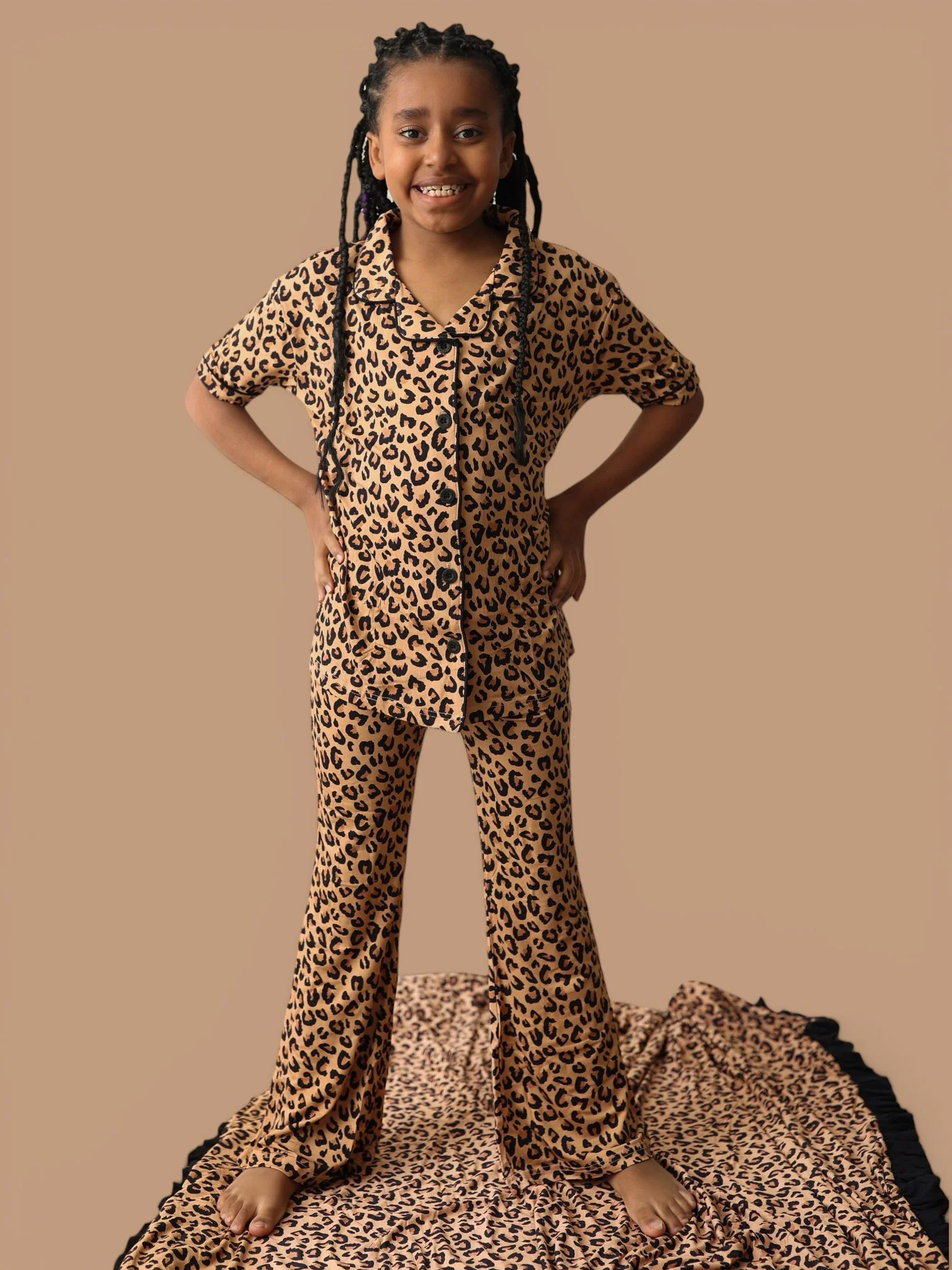 LEOPARD DREAM GIRL'S FLARE SET - Image 8