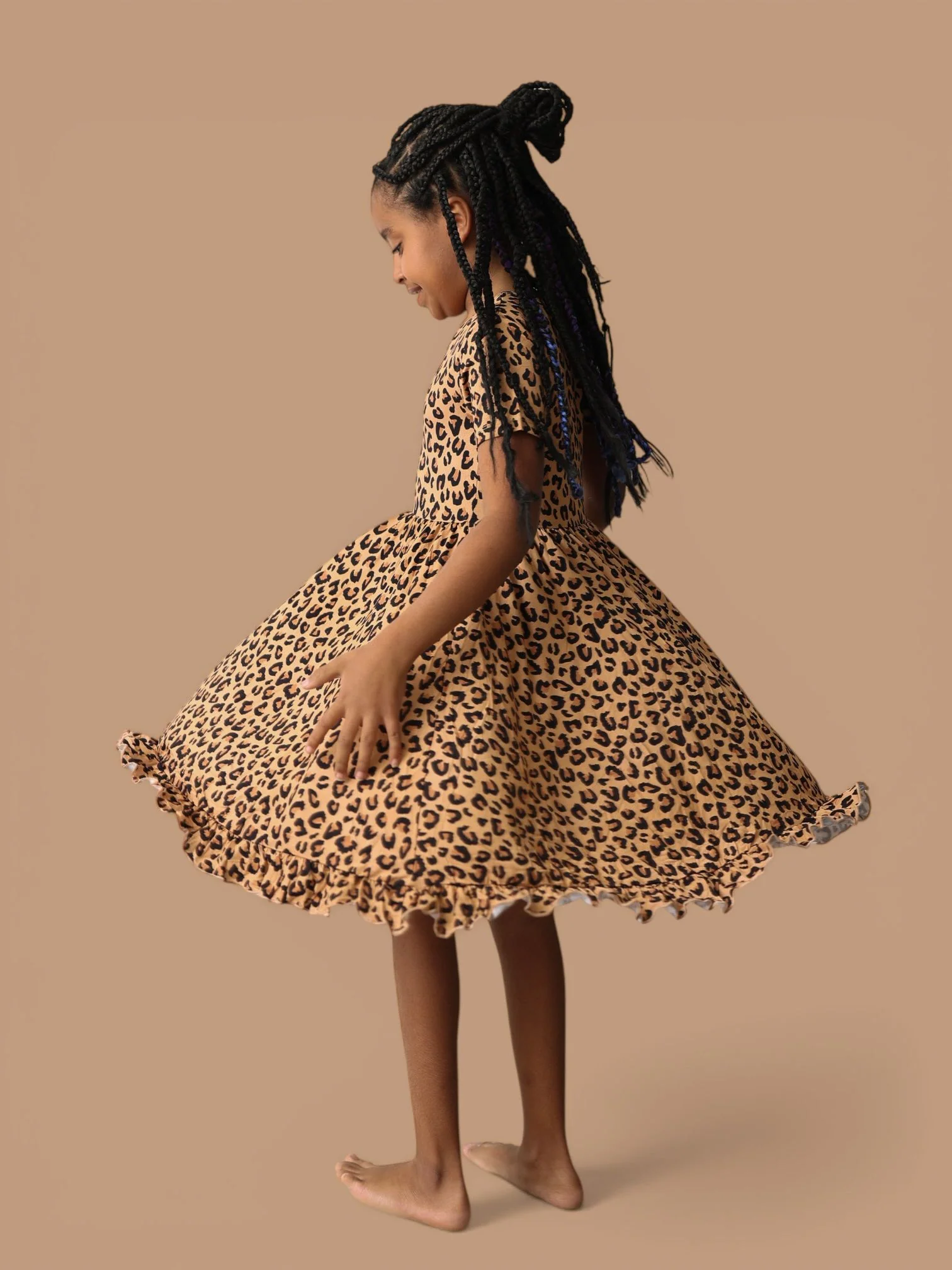 LEOPARD DREAM RUFFLE DRESS - Image 10