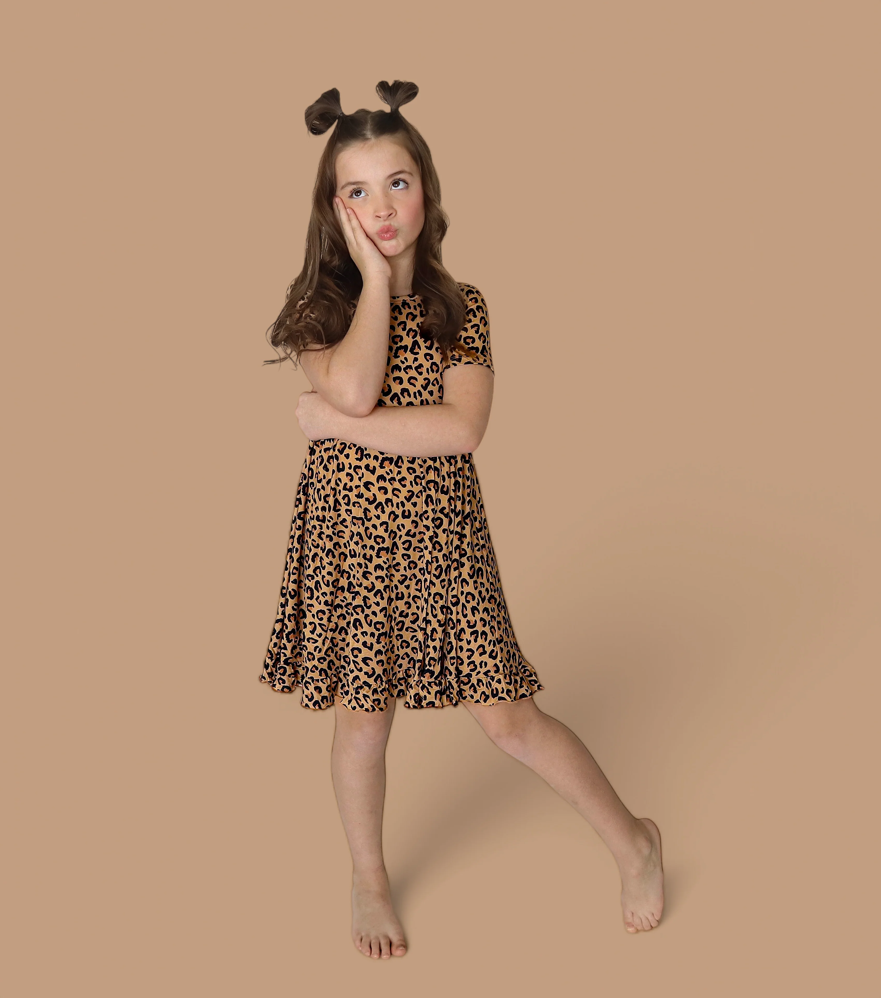 LEOPARD DREAM RUFFLE DRESS - Image 11