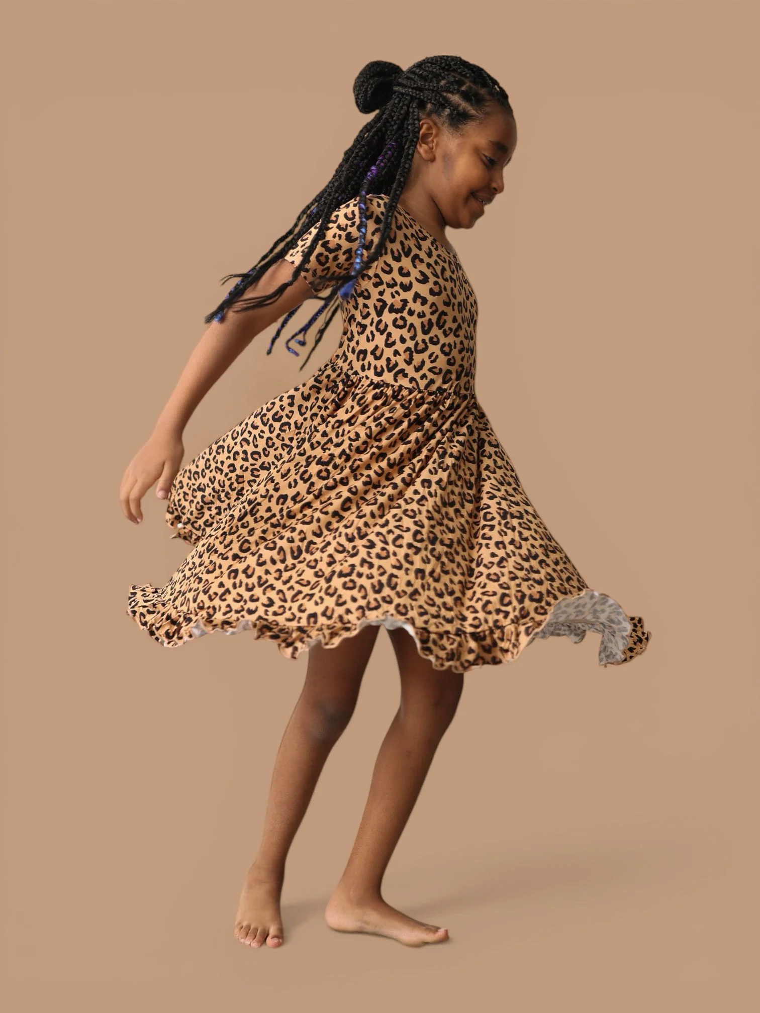 LEOPARD DREAM RUFFLE DRESS - Image 14
