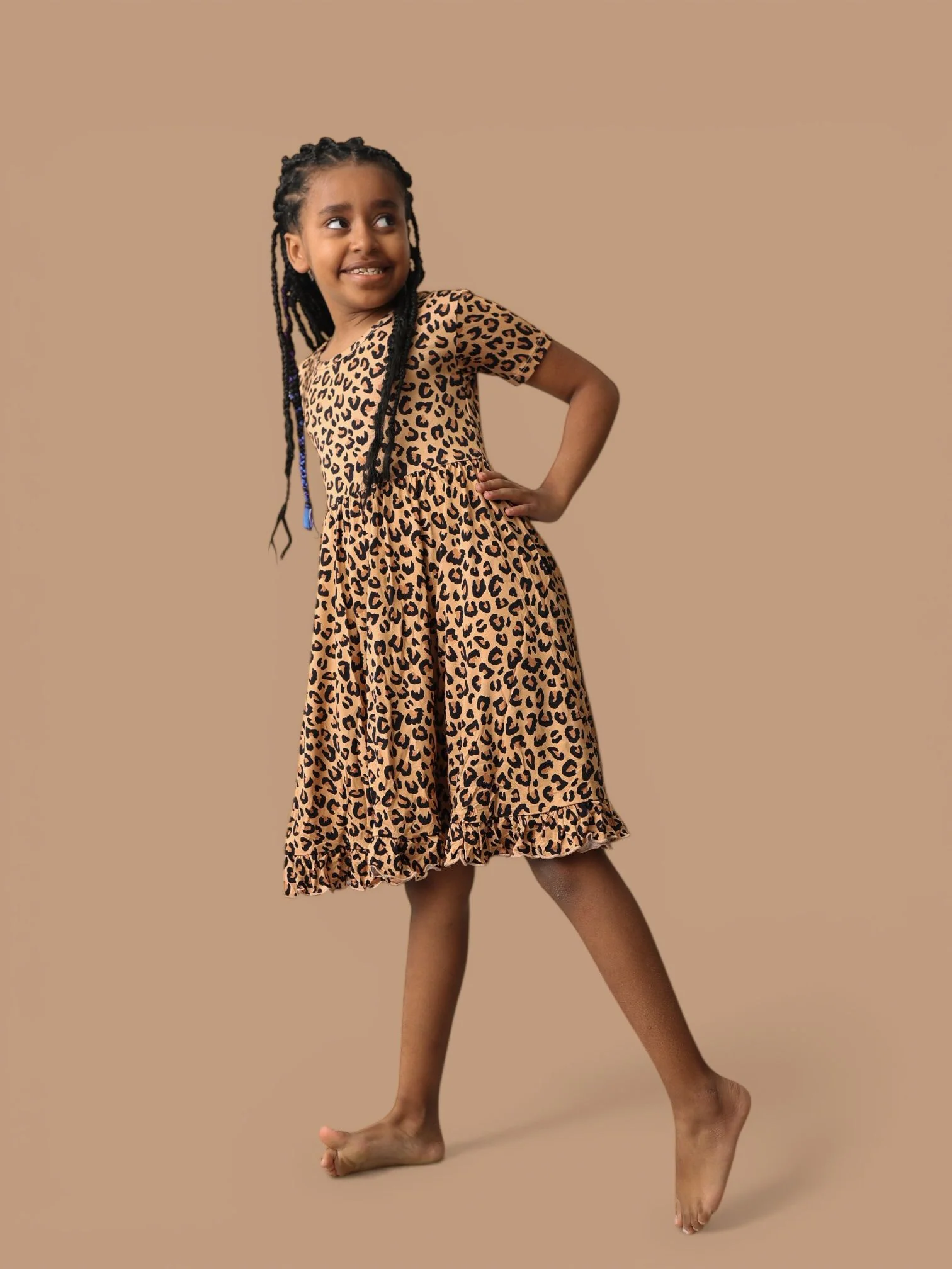 LEOPARD DREAM RUFFLE DRESS - Image 25