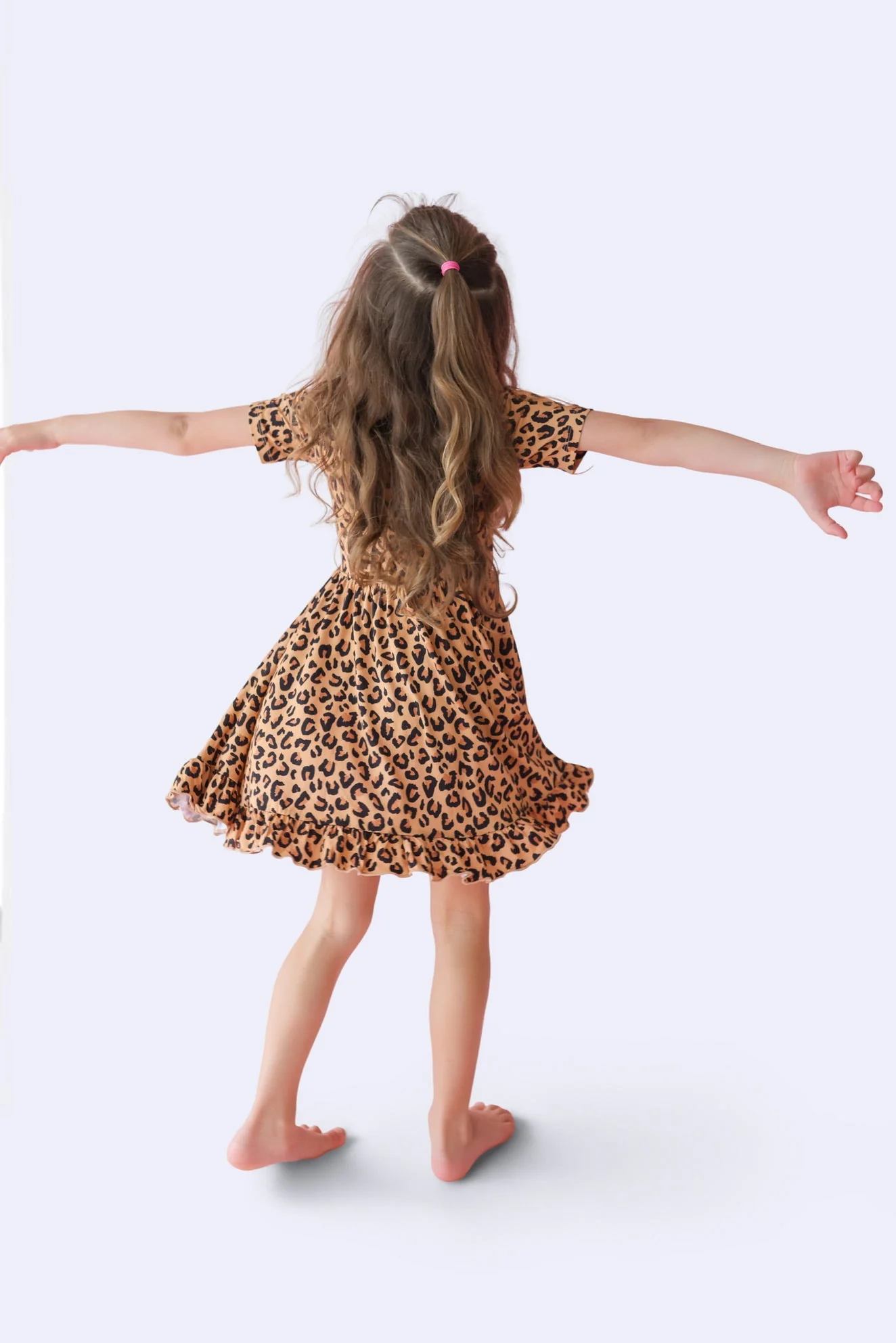 LEOPARD DREAM RUFFLE DRESS - Image 4
