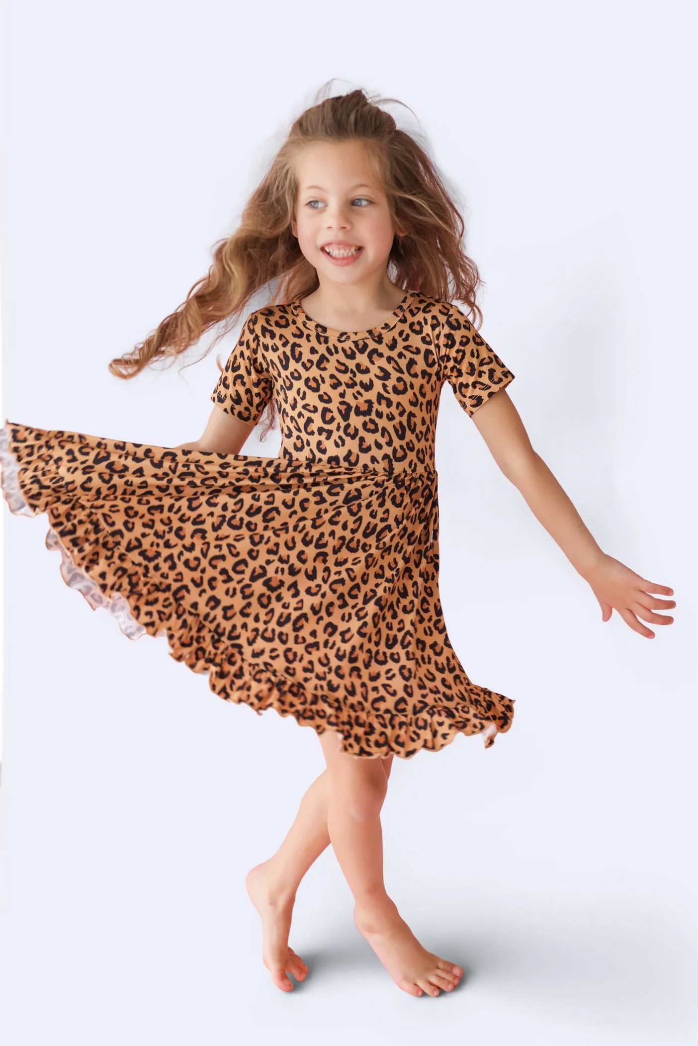 LEOPARD DREAM RUFFLE DRESS - Image 5
